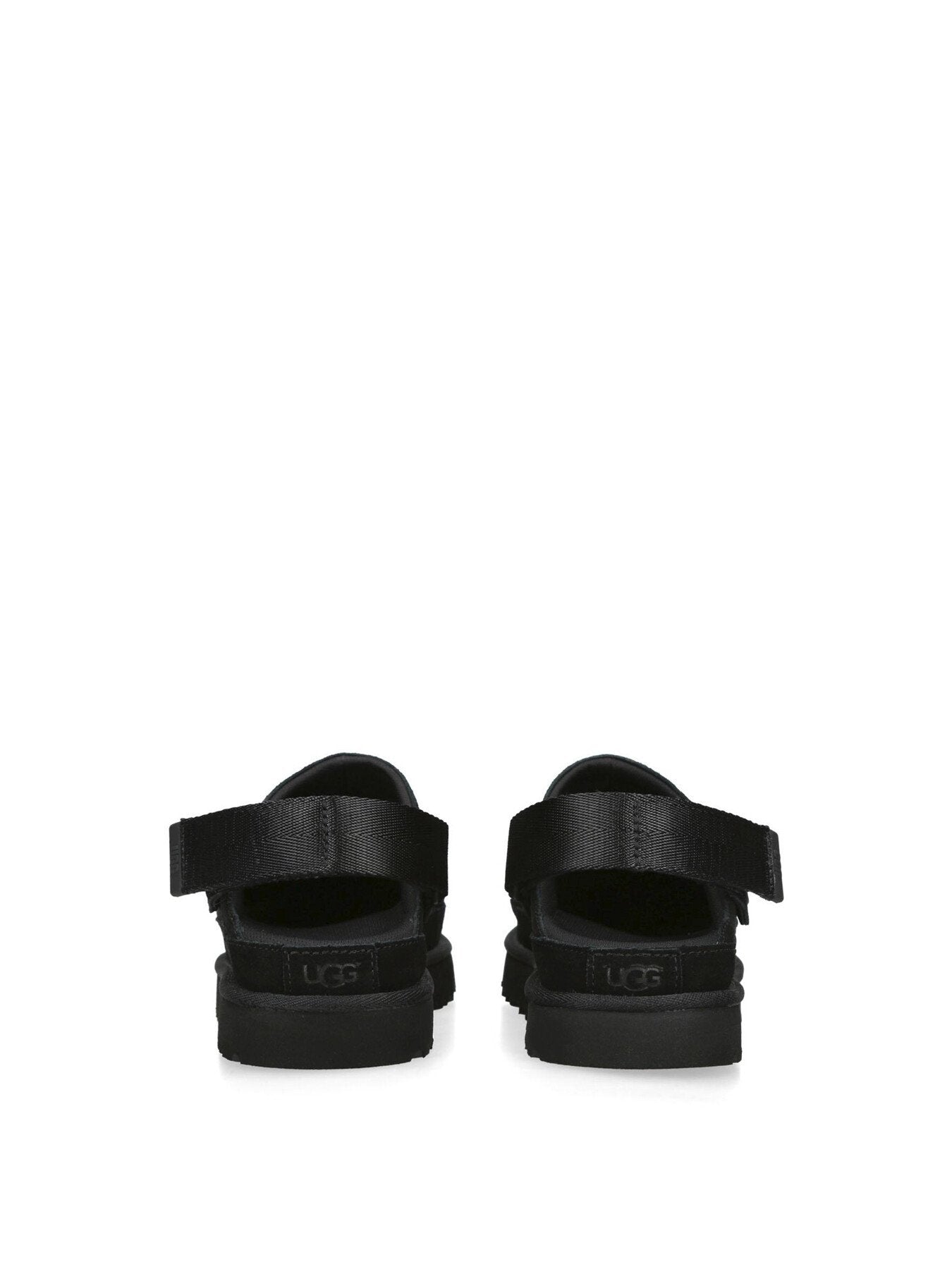 Womens Goldenstar Suede Clogs Black