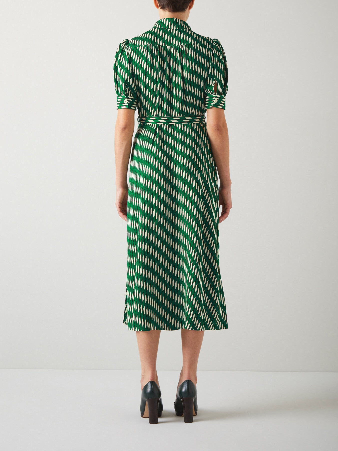 Valerie Modernist Print Shirt Dress