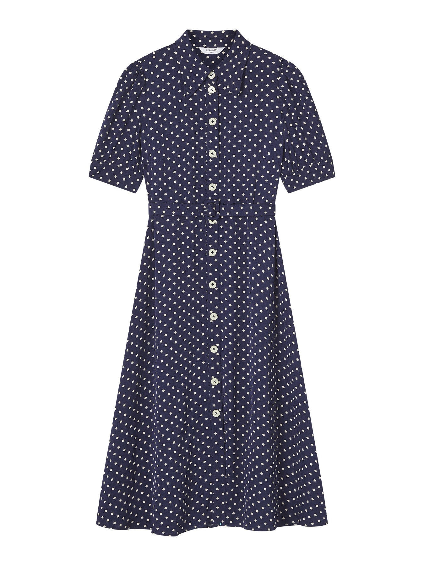 Valerie Navy And Cream Shirt Dress