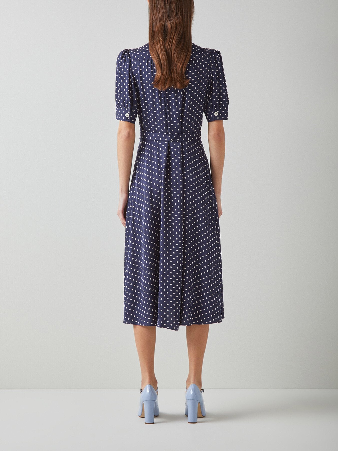 Valerie Navy And Cream Shirt Dress