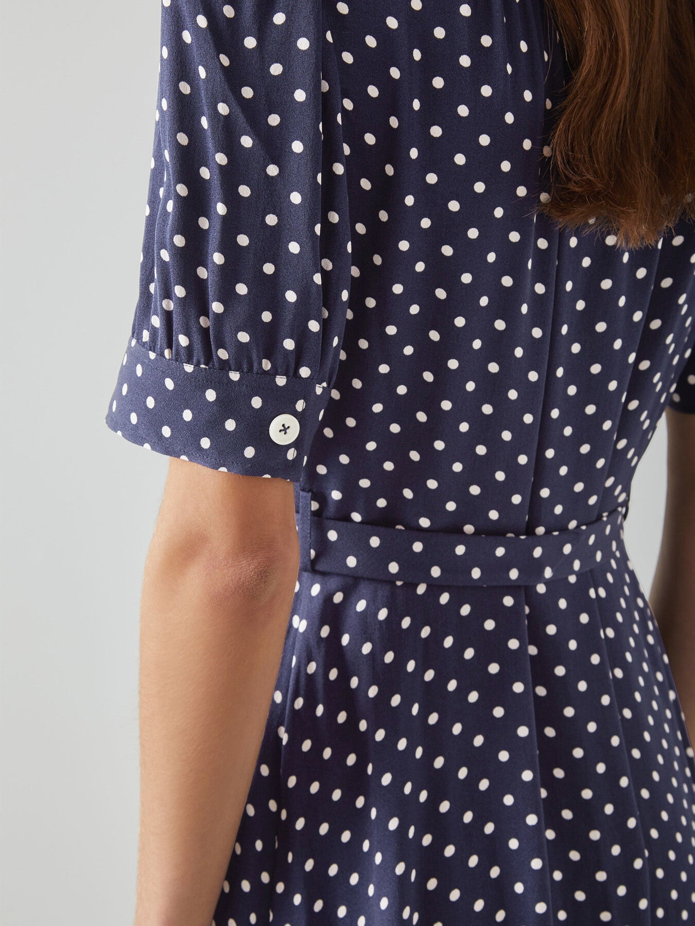 Valerie Navy And Cream Shirt Dress