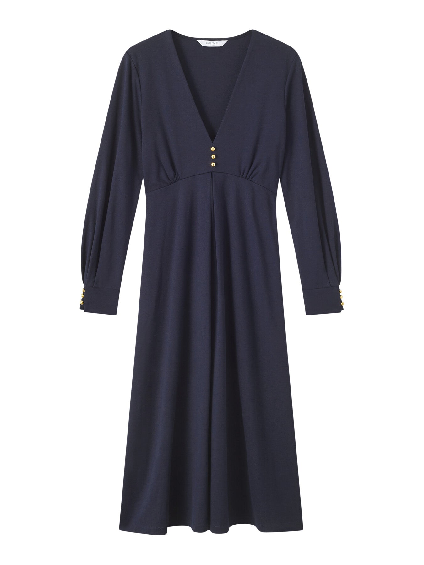 Jenny Navy Lenzing™ Ecovero™ Viscose Blend Dress
