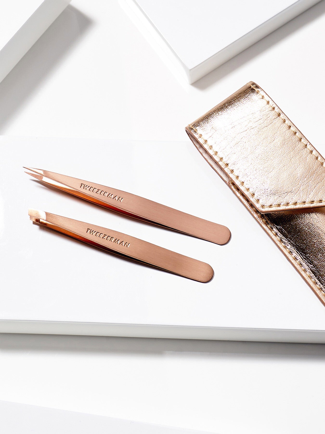 Rose Gold Petite Tweeze Set