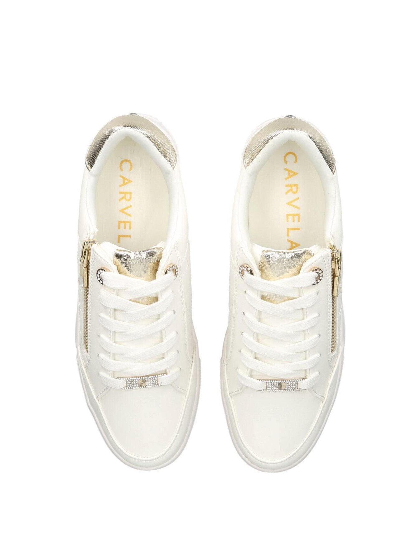 Jive Zip Trainers Gold Combination