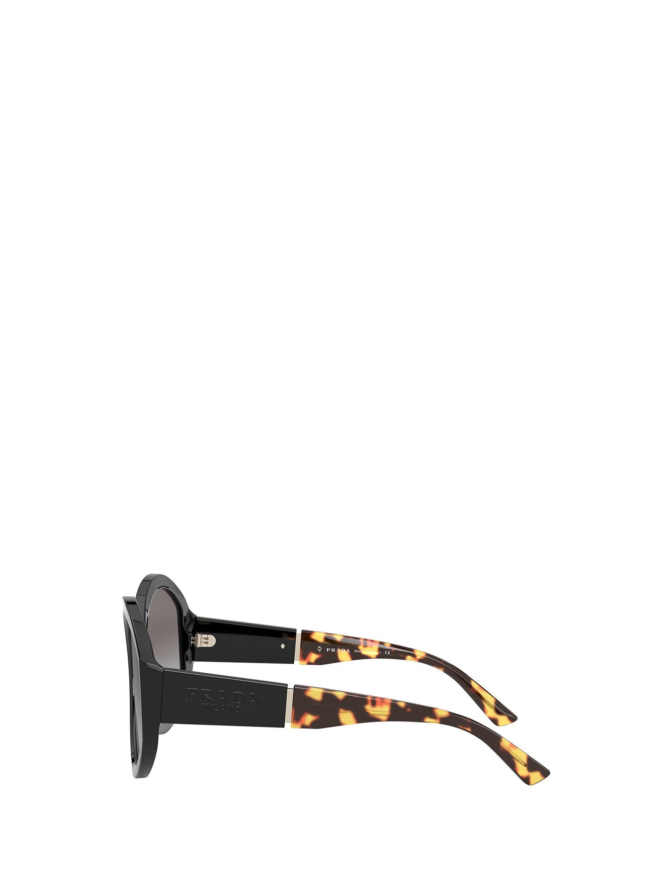 Round Acetate Torm Arm Sunglasses