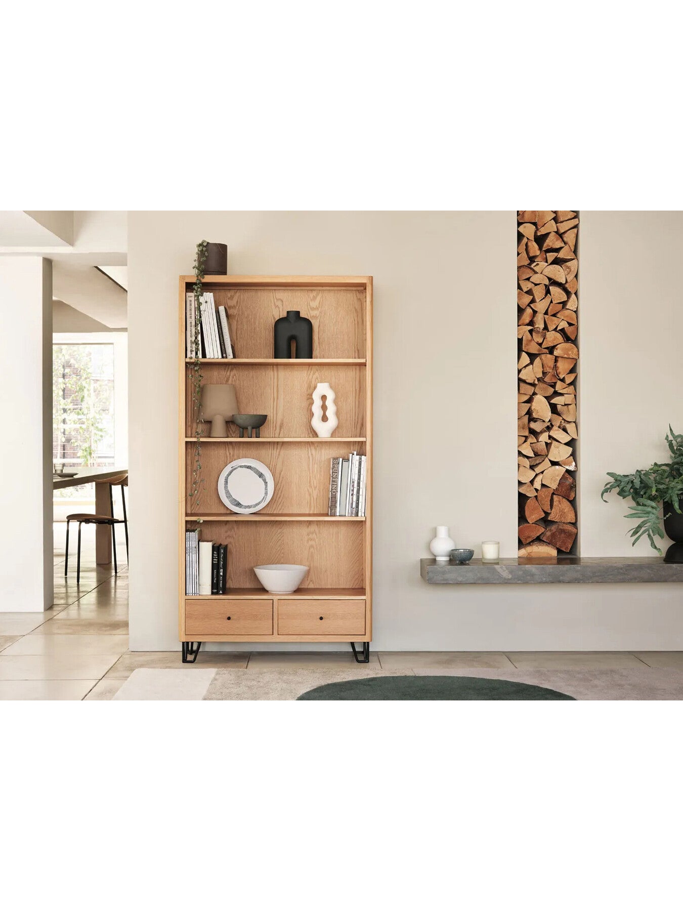 Brunel Freestanding Shelving Oak