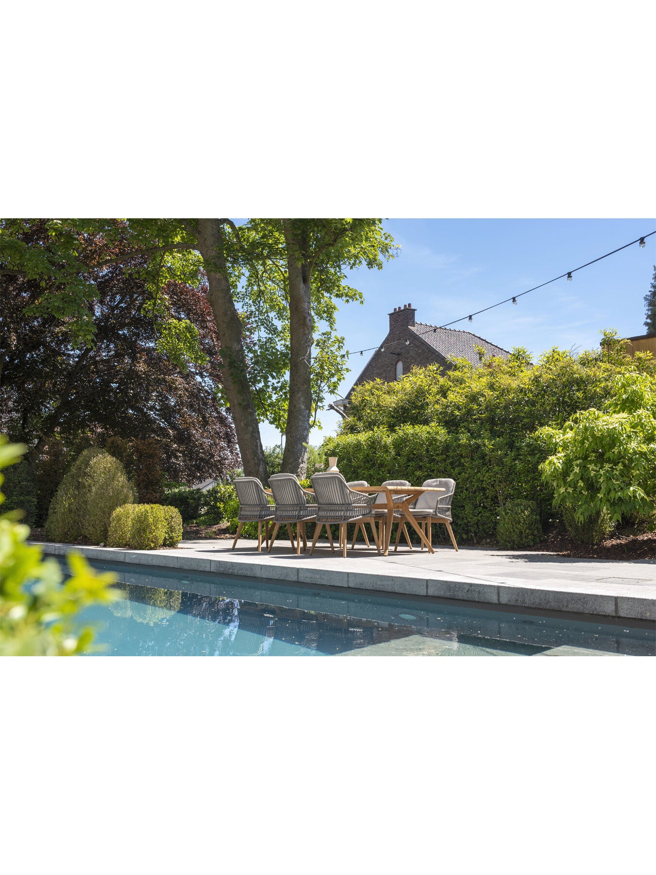 Sempre 6 Seater Dining Set with Dining Tab