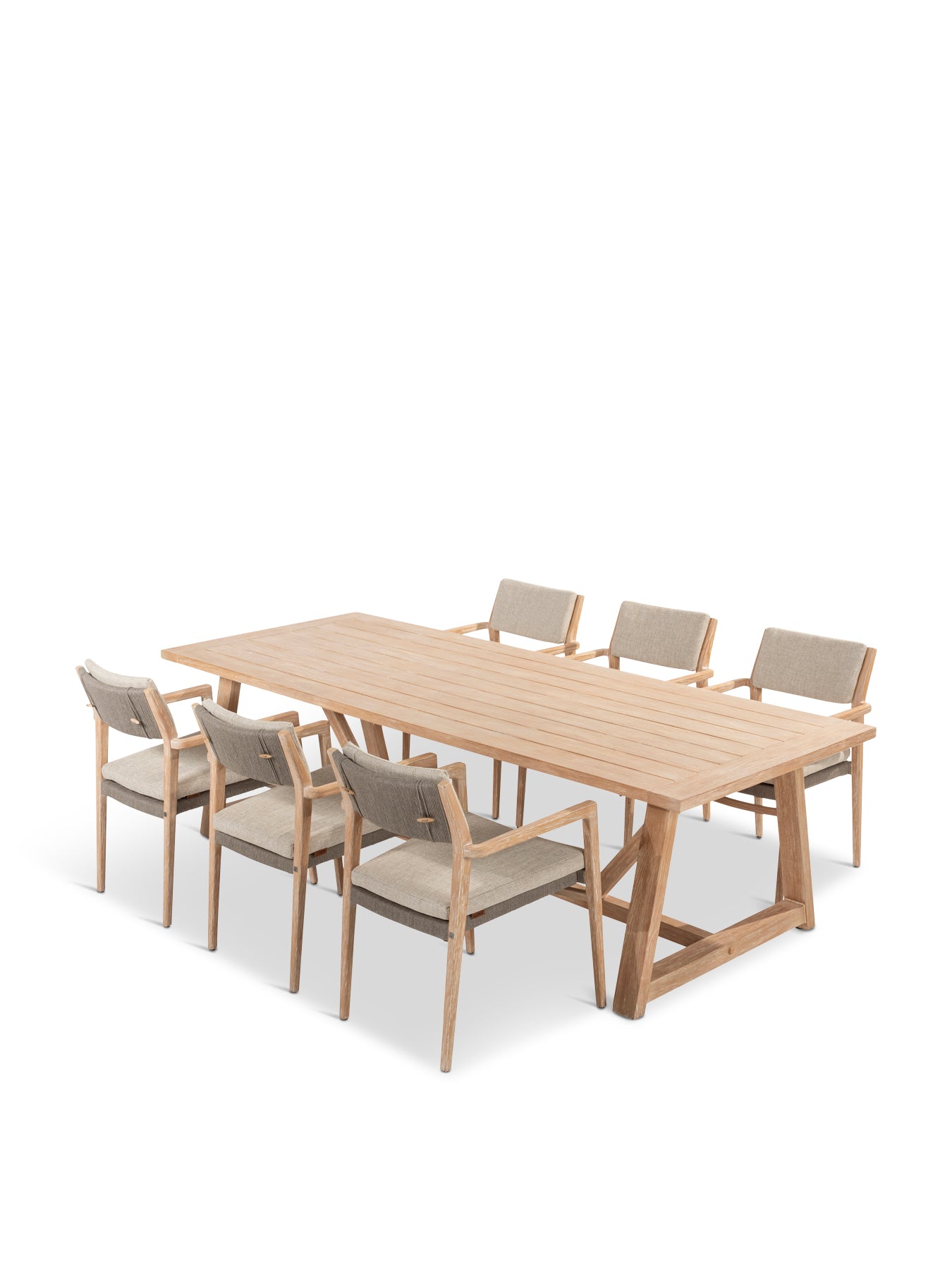 Julia Rectangular Dining Set with 6 Chairs
