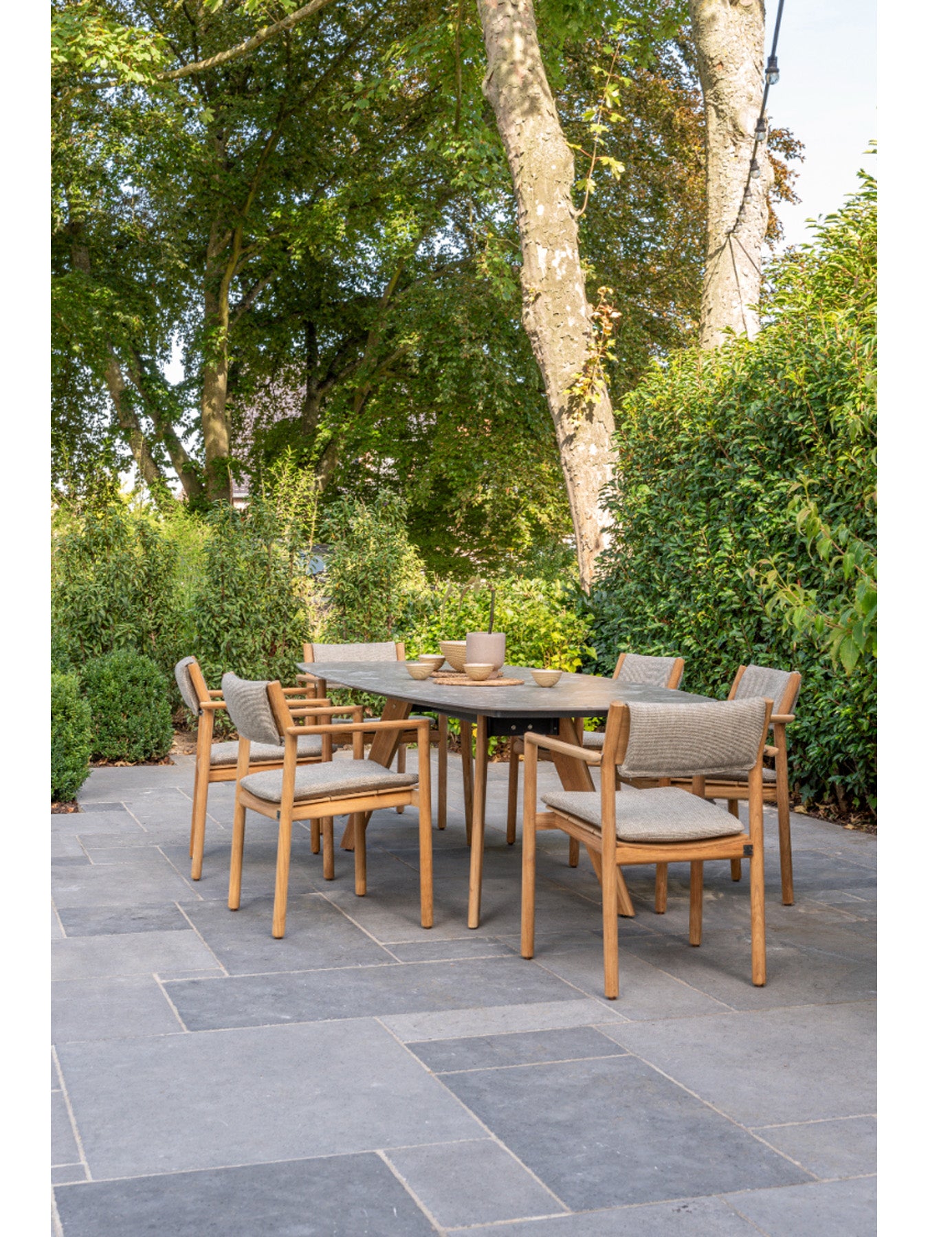 Levi Ceramic Dining Table with 6 Chairs