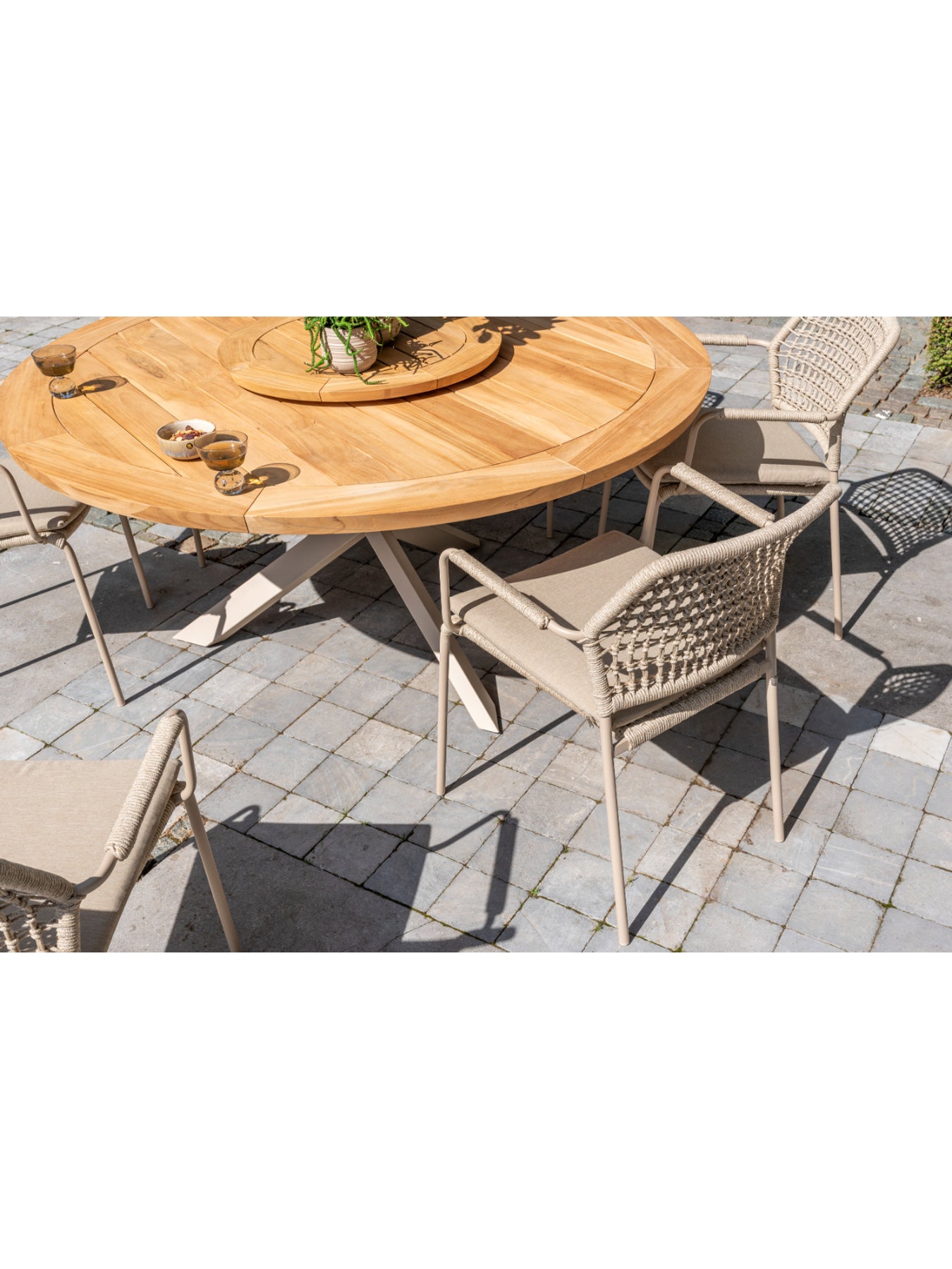 Barista Round Dining Table with 6 Chairs