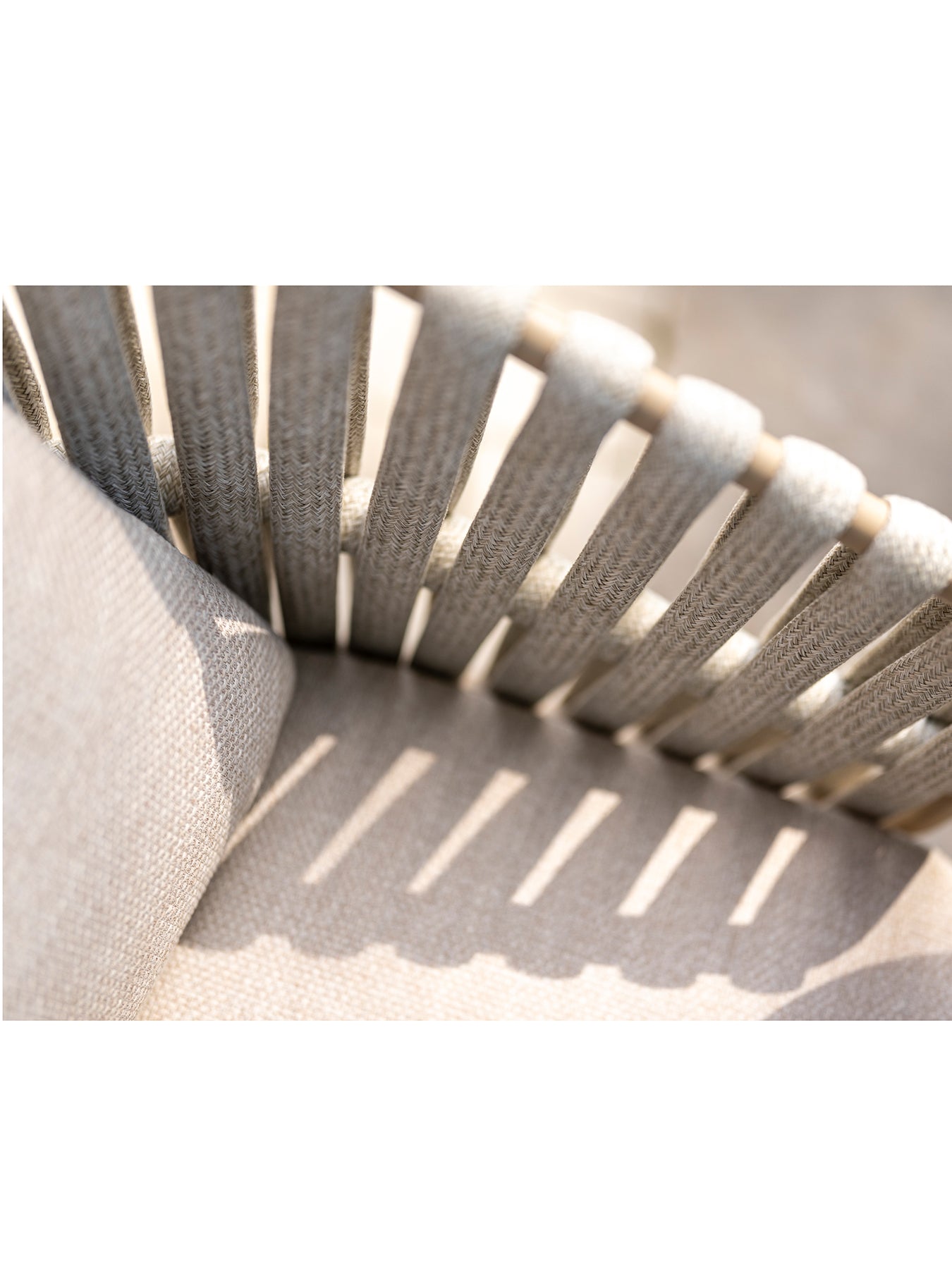 Eva 6-Seat Outdoor Dining Set with Manolo 180cm Barrel Ceramic Table