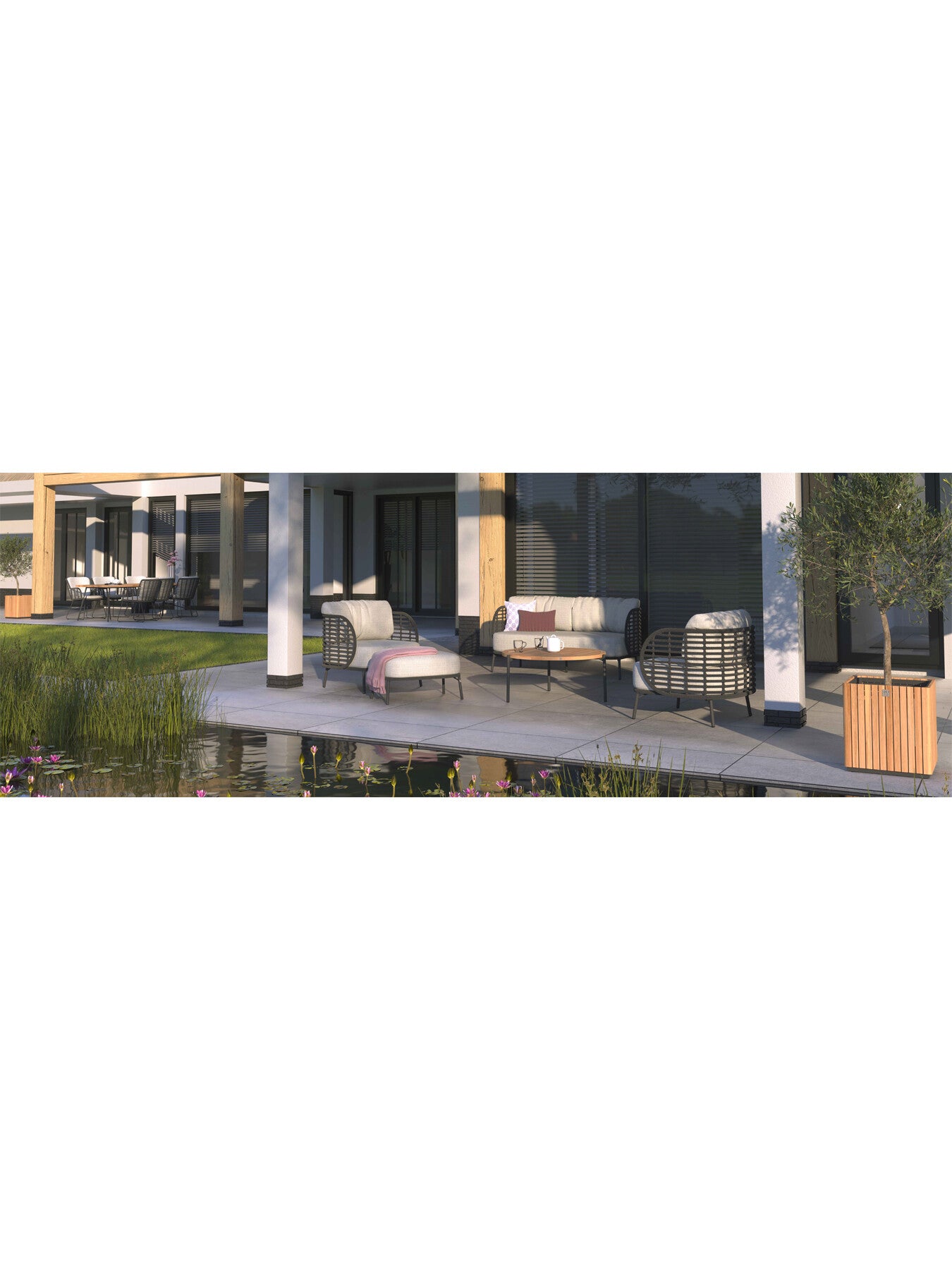 Fabrice Lounge Set with 2.5 Seater Sofa, 2 Armchairs, 9