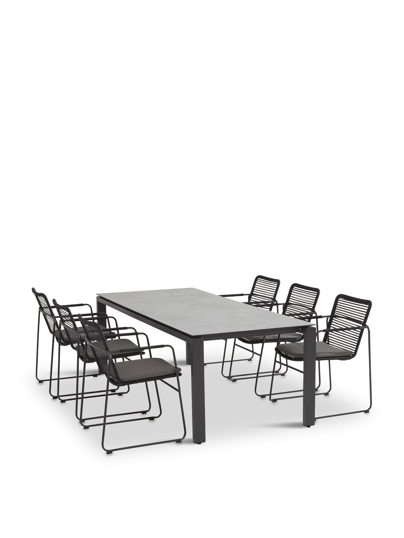 Goa 6 Seat Dining Set with Hpl Dining Table and 6 Dinin