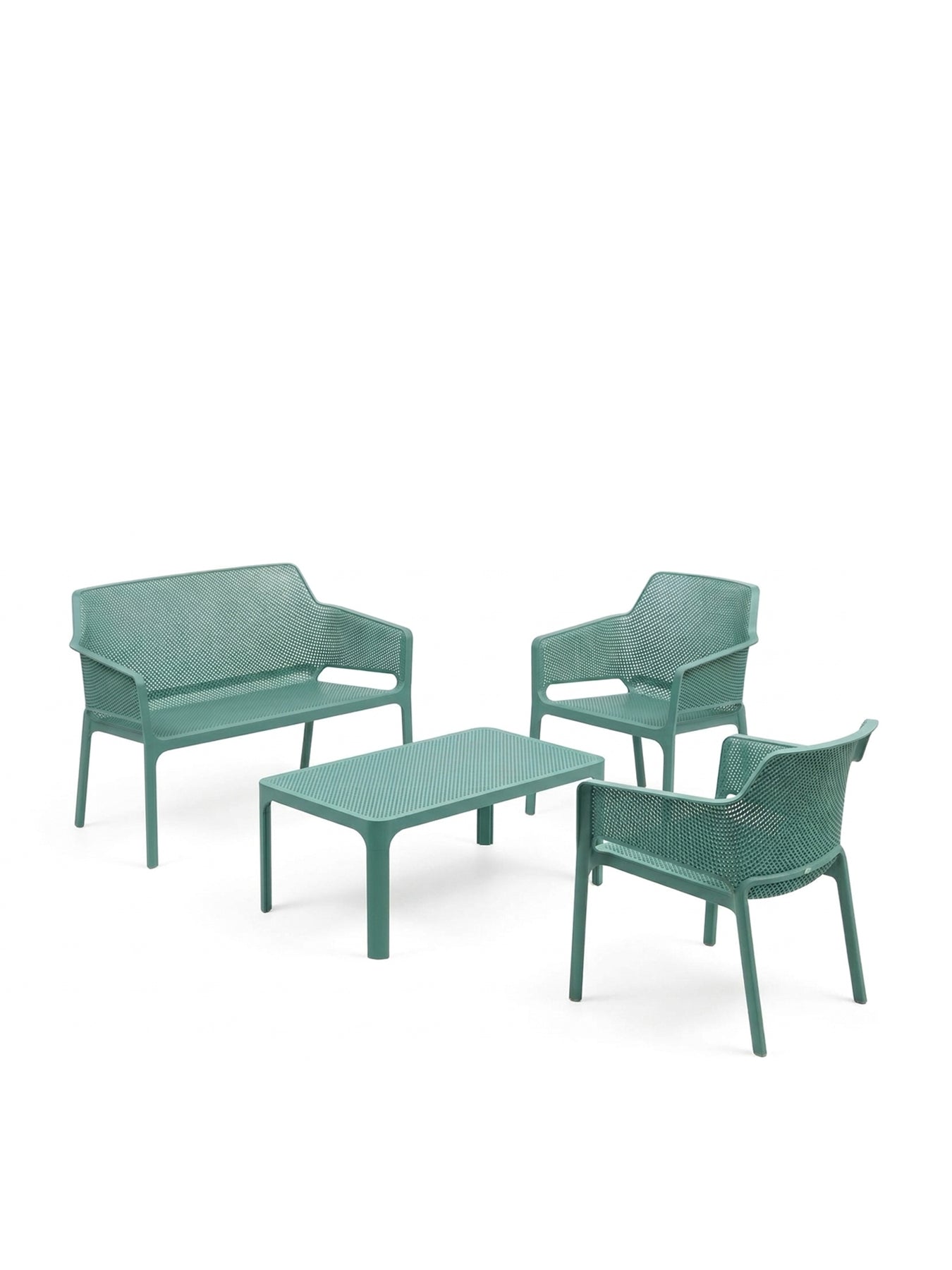 Net Bench, Table & 2 Relax Chairs in Salice