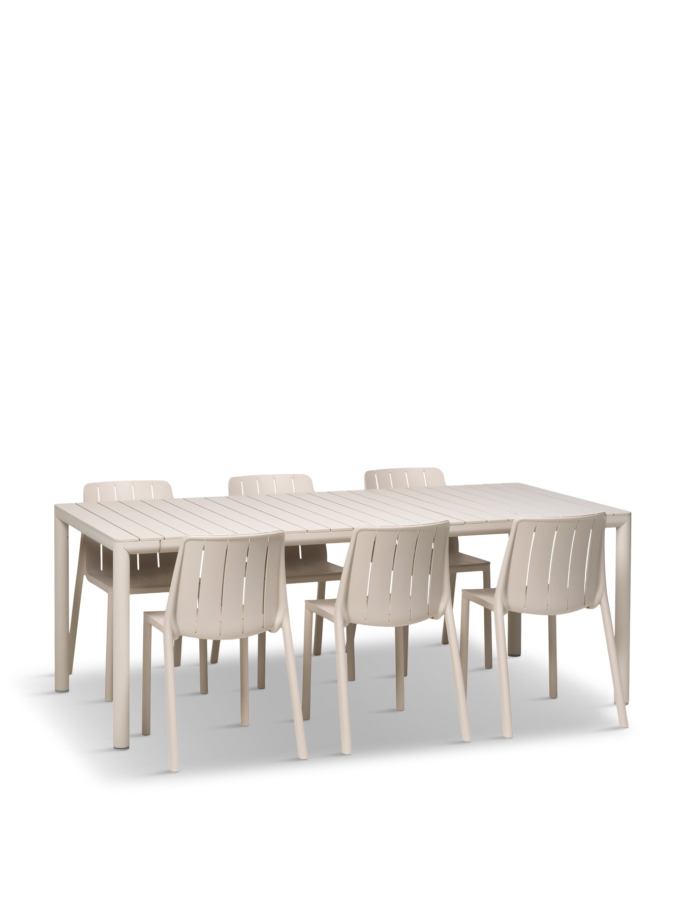 Tevere Extendable Table with 6 Tiberina Bistro Chairs