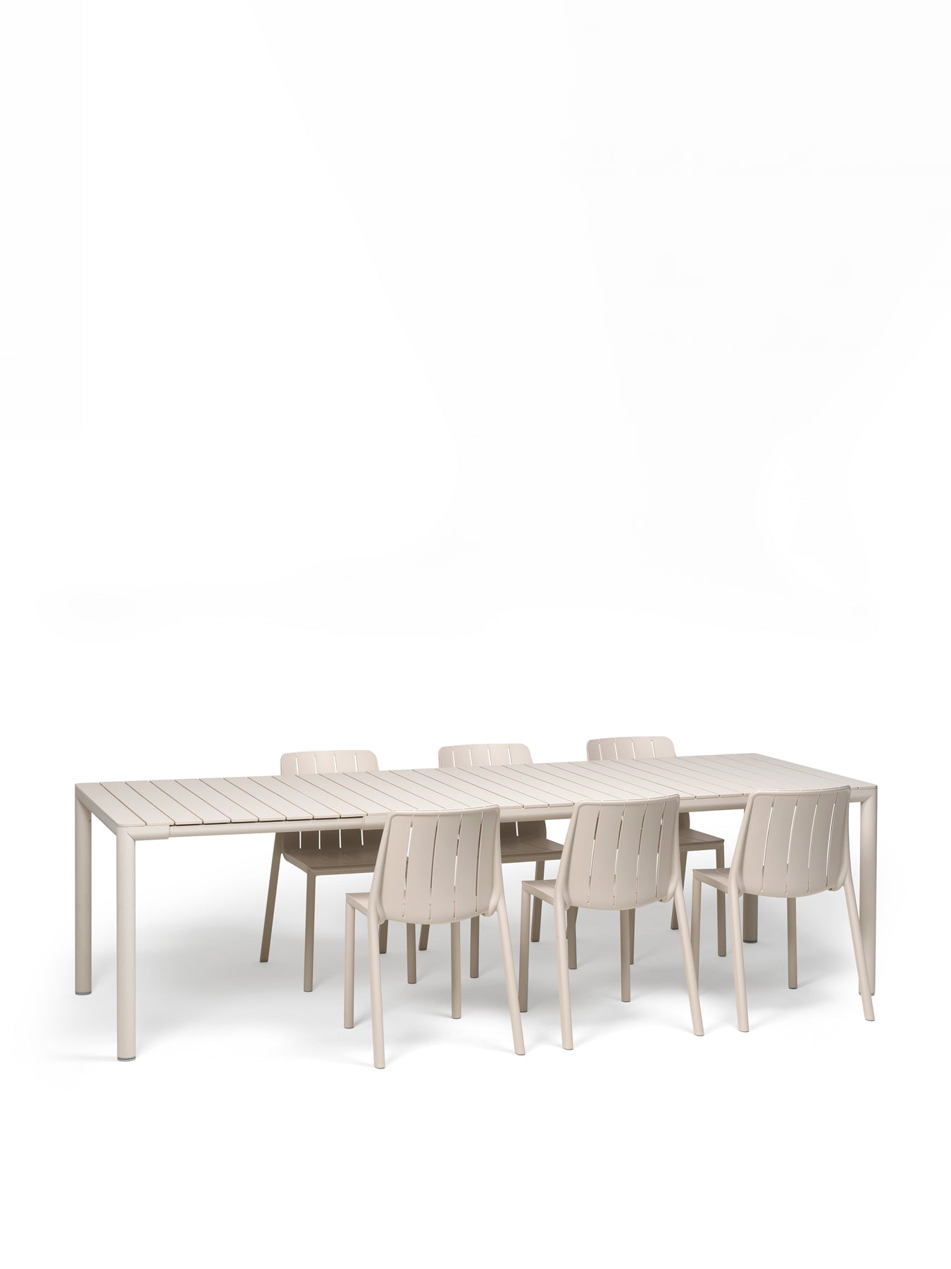 Tevere Extendable Table with 6 Tiberina Bistro Chairs