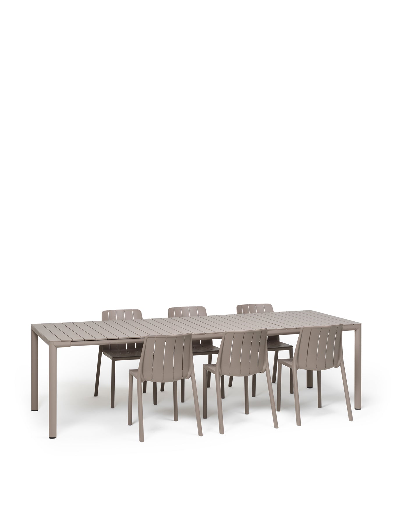Tevere Extendable Table with 6 Tiberina Bistro Chairs