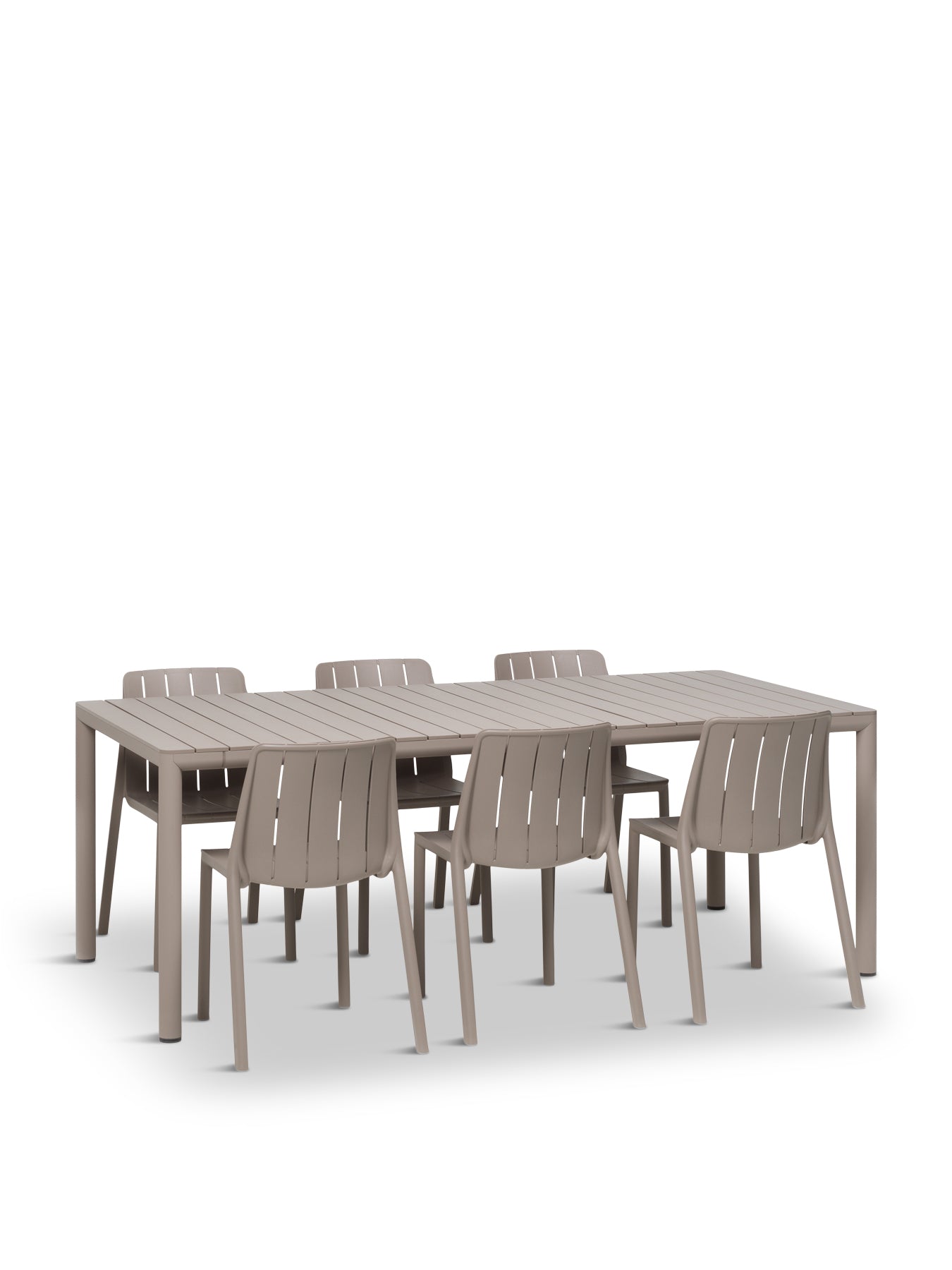 Tevere Extendable Table with 6 Tiberina Bistro Chairs