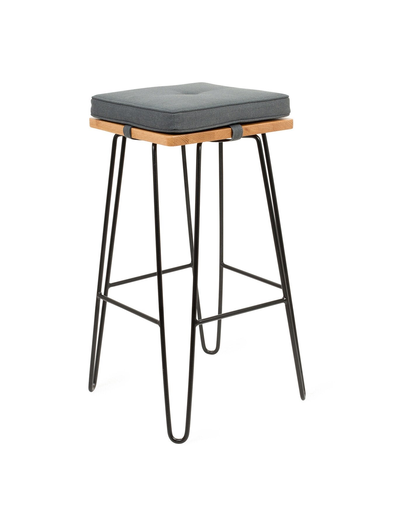 Brunel Bar Stool Cushion Grey