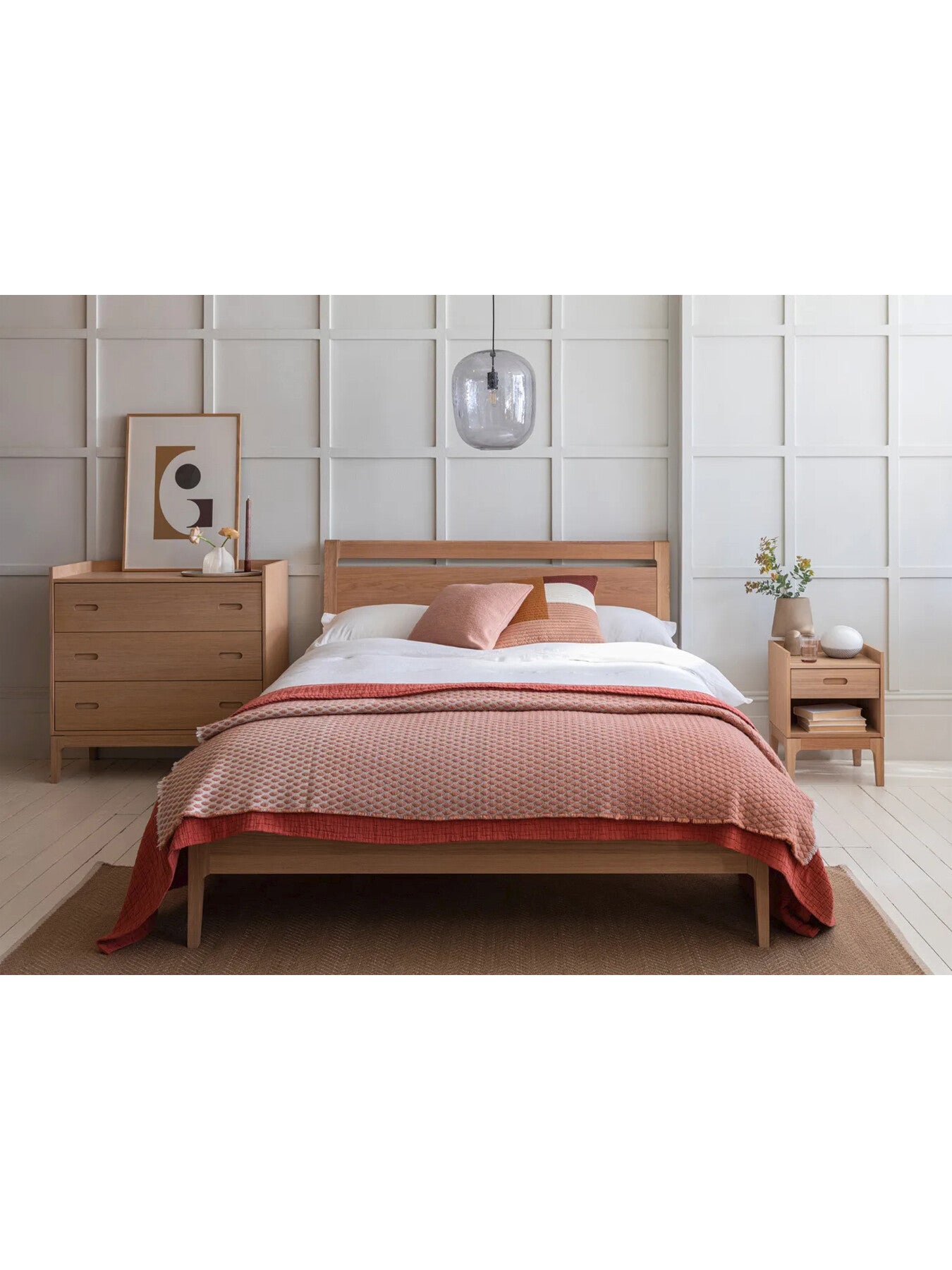 Morten Three Drawer Chest Oak