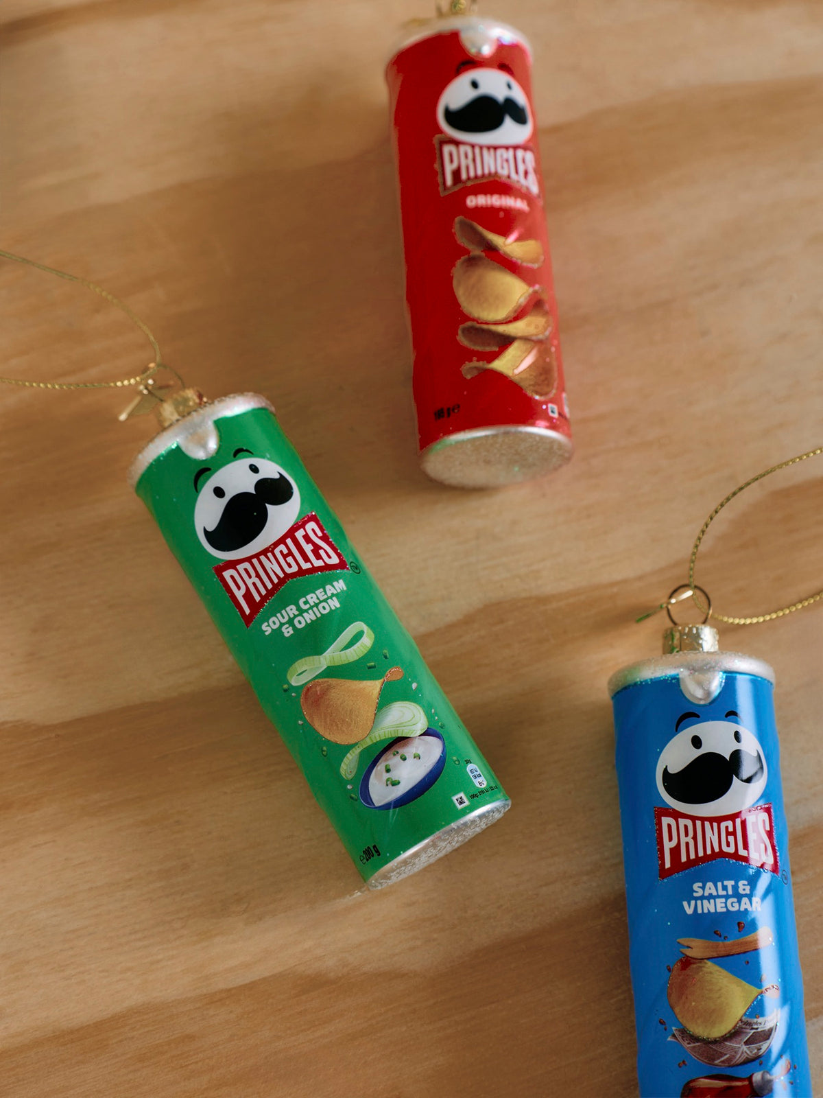Pringles Glass Christmas Hanging Decoration
