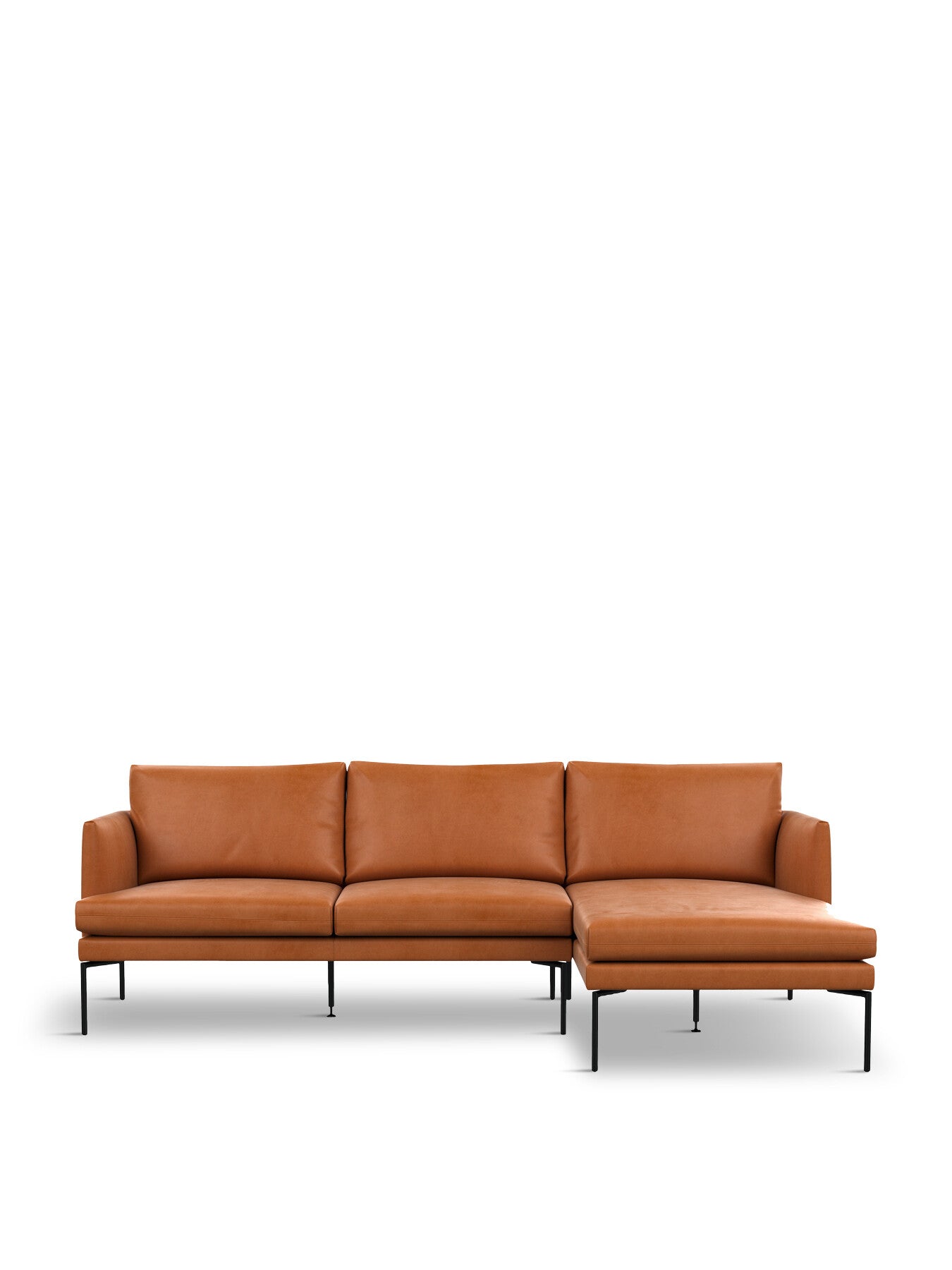 Matera Right Hand Facing Corner Chaise Sofa Daino Leather