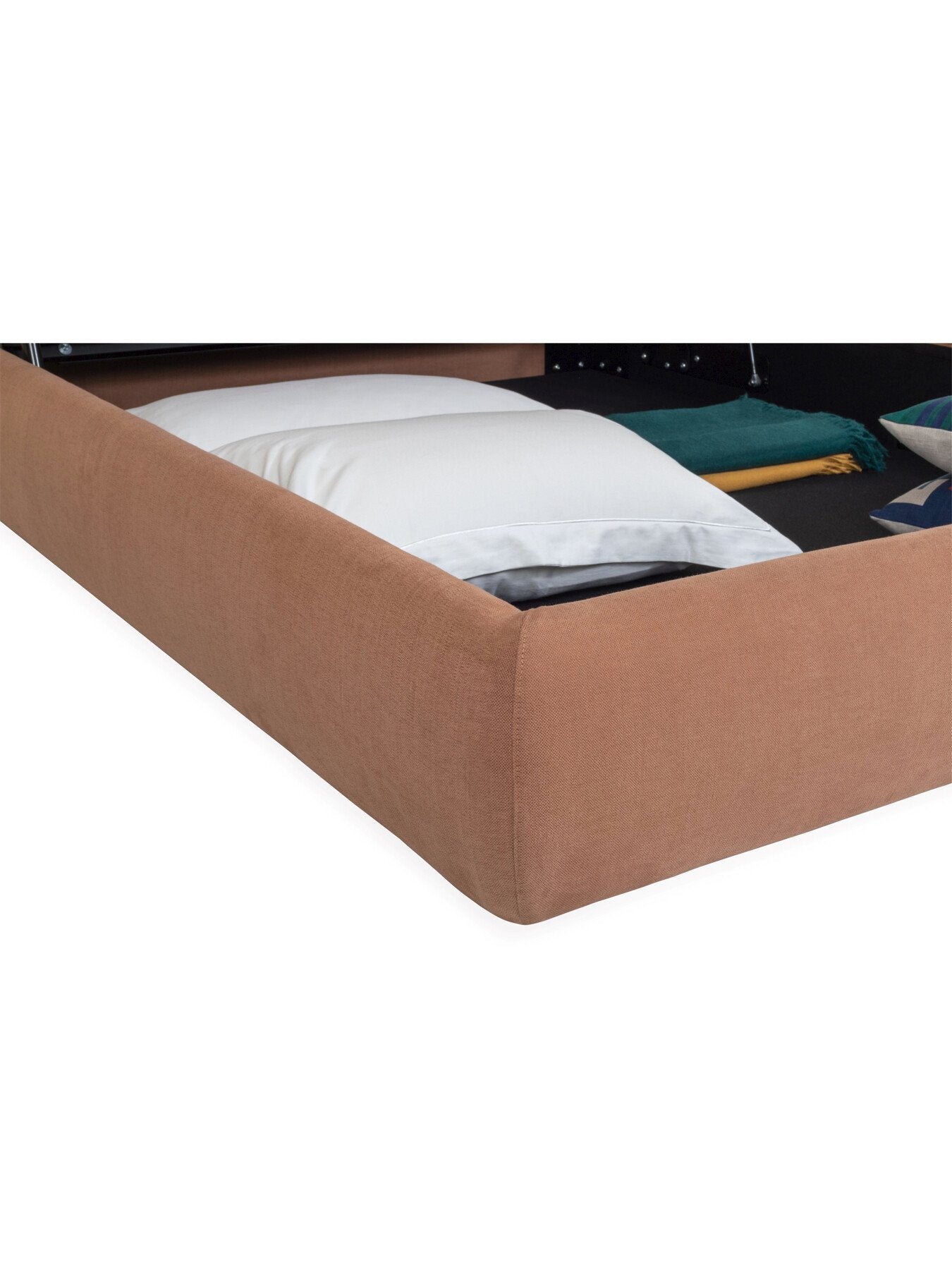 Alba Storage Bed King Siena Cotton Clay
