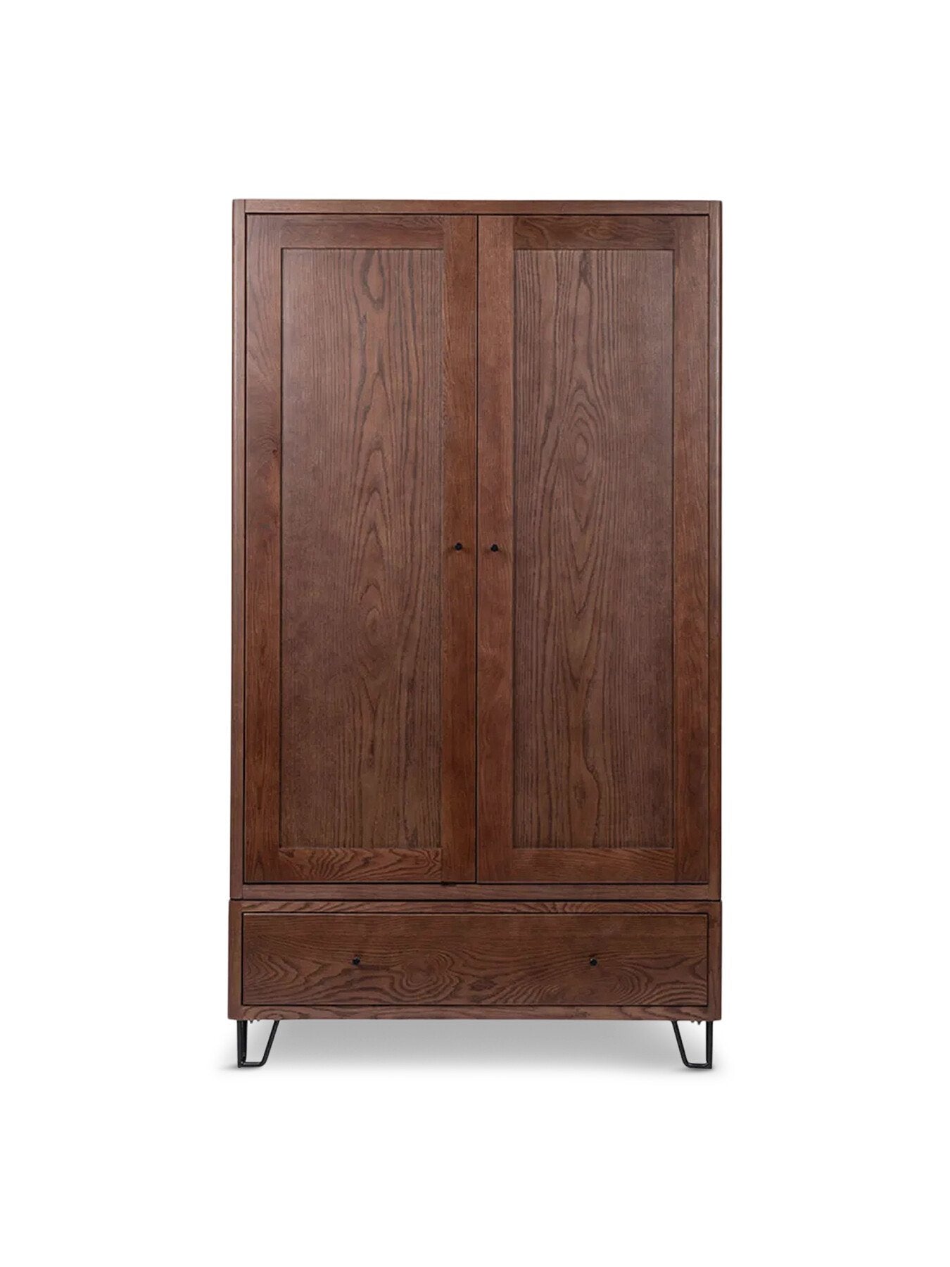 Brunel Double Wardrobe Dark Wood