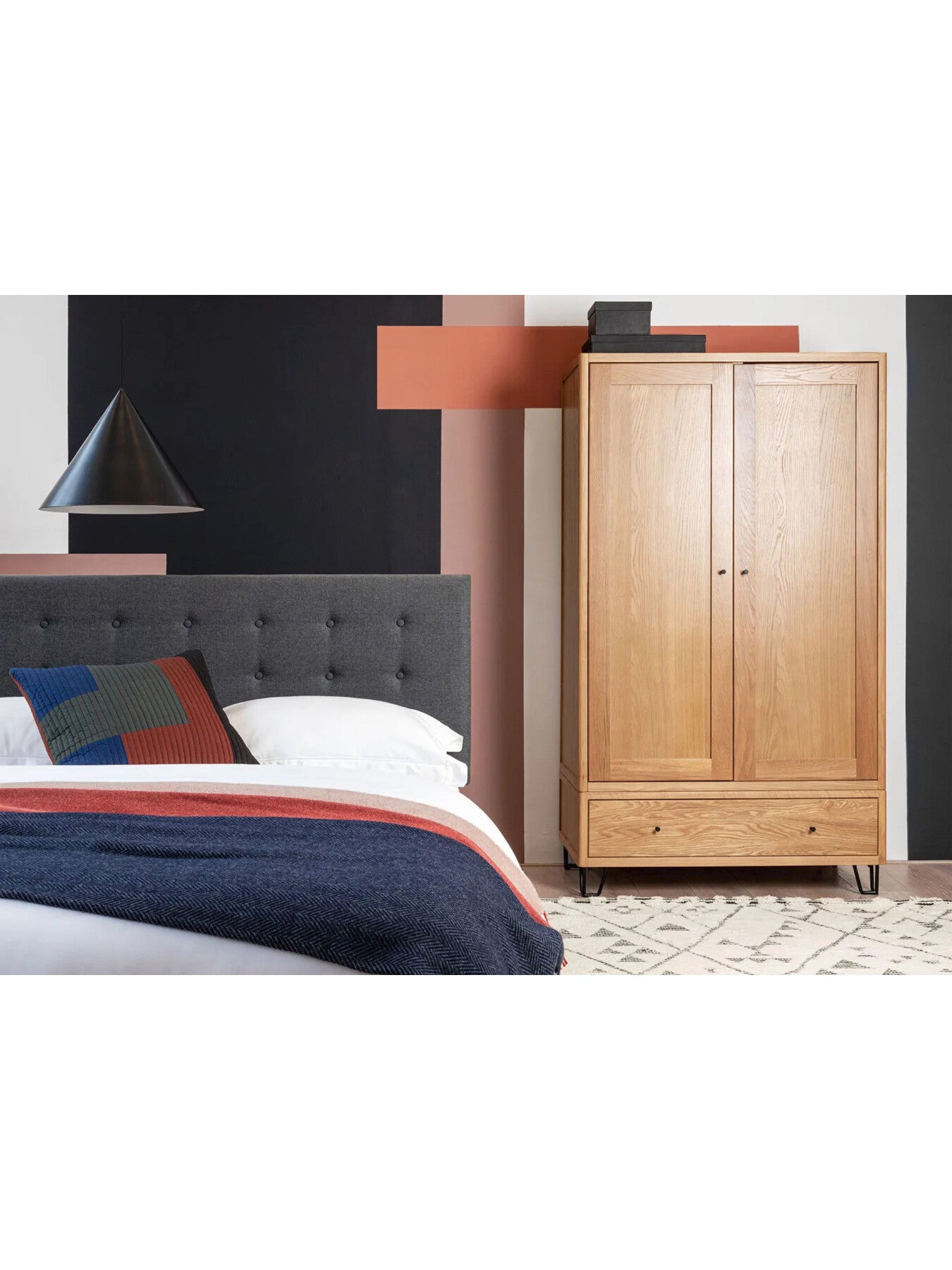 Brunel Double Wardrobe Oak