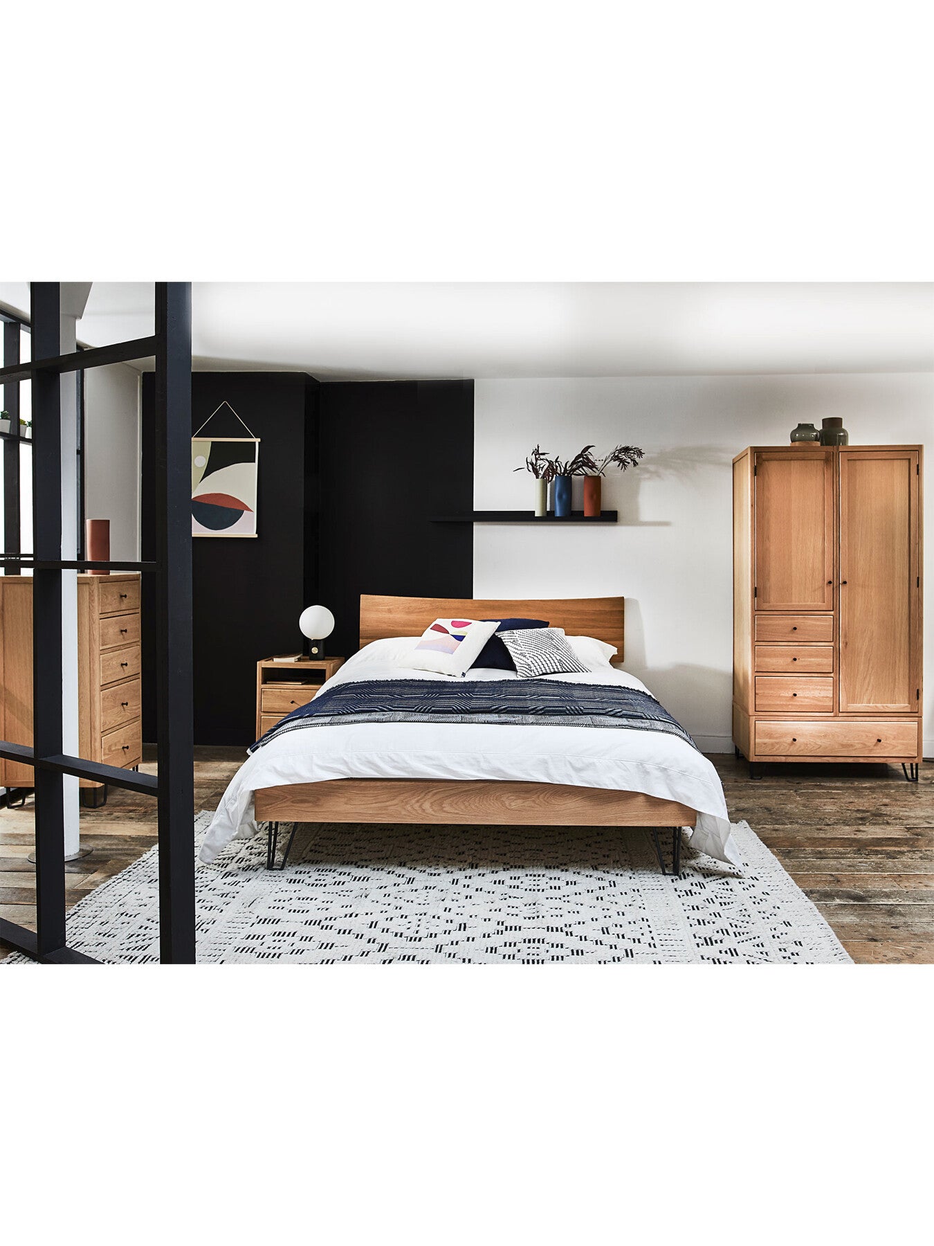 Brunel Double Wardrobe Oak