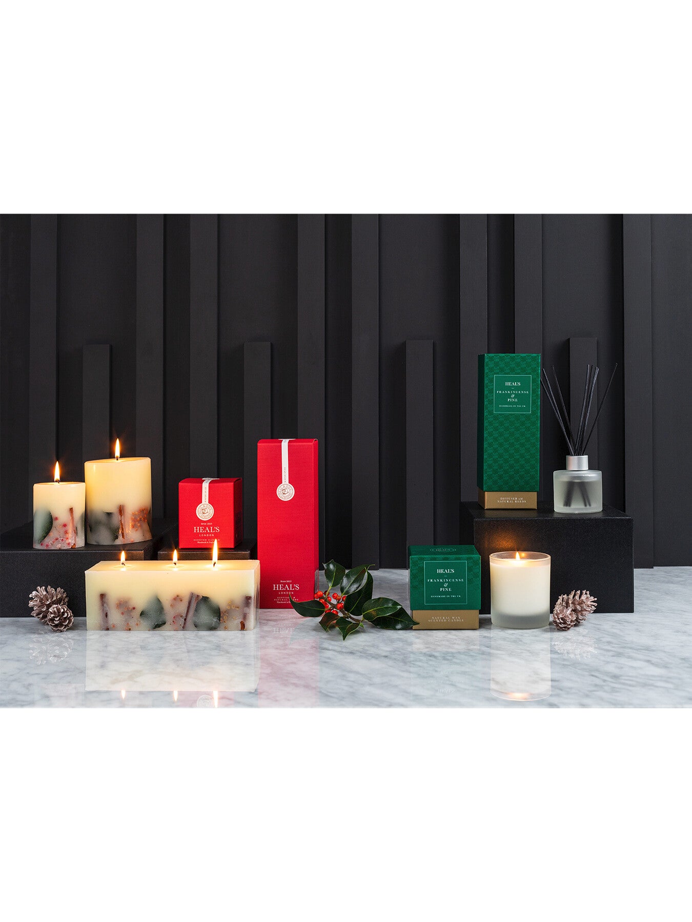 Frankincense & Pine Short Pillar Candle