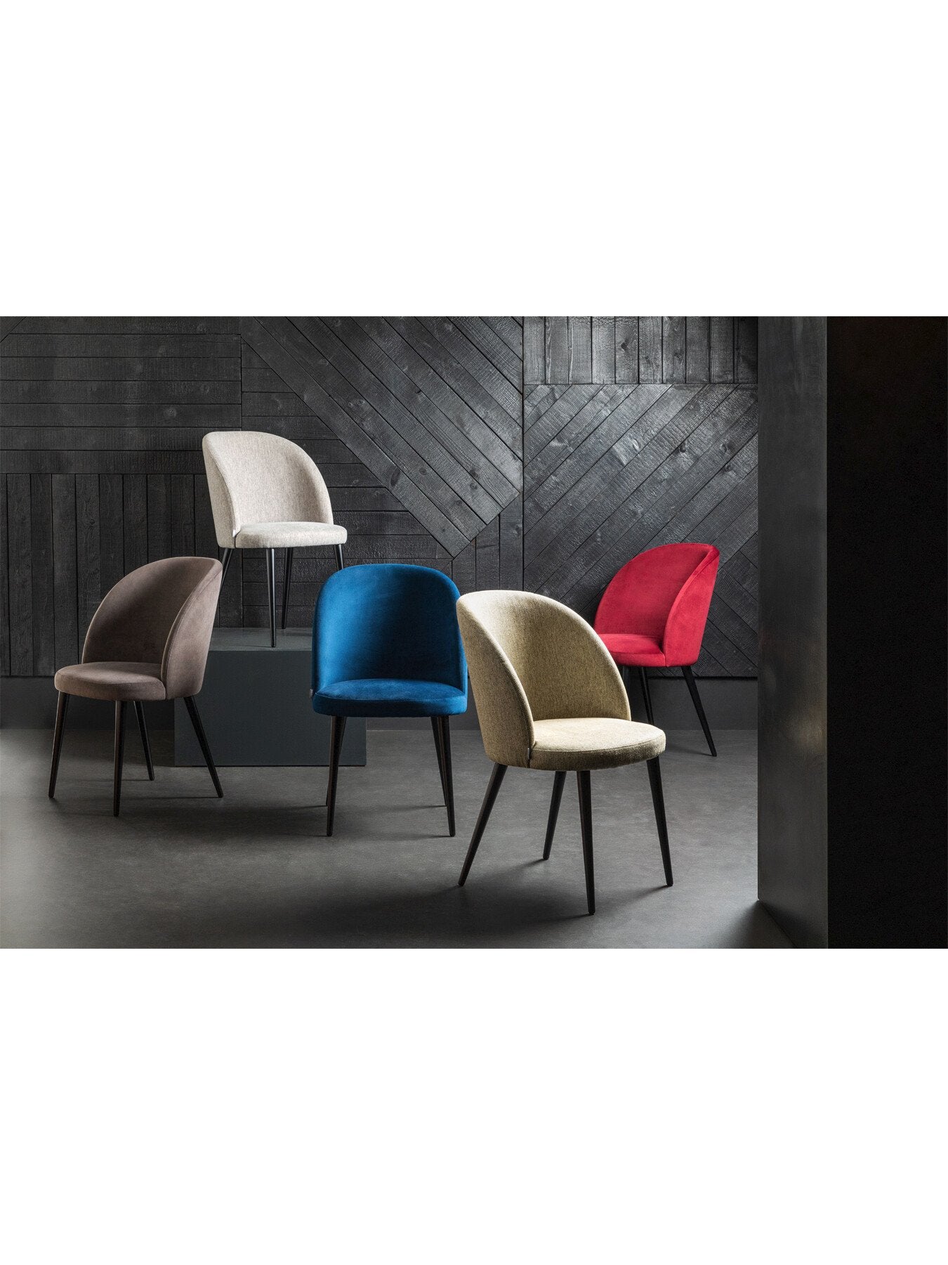 Austen Dining Chair Plush Velvet Black