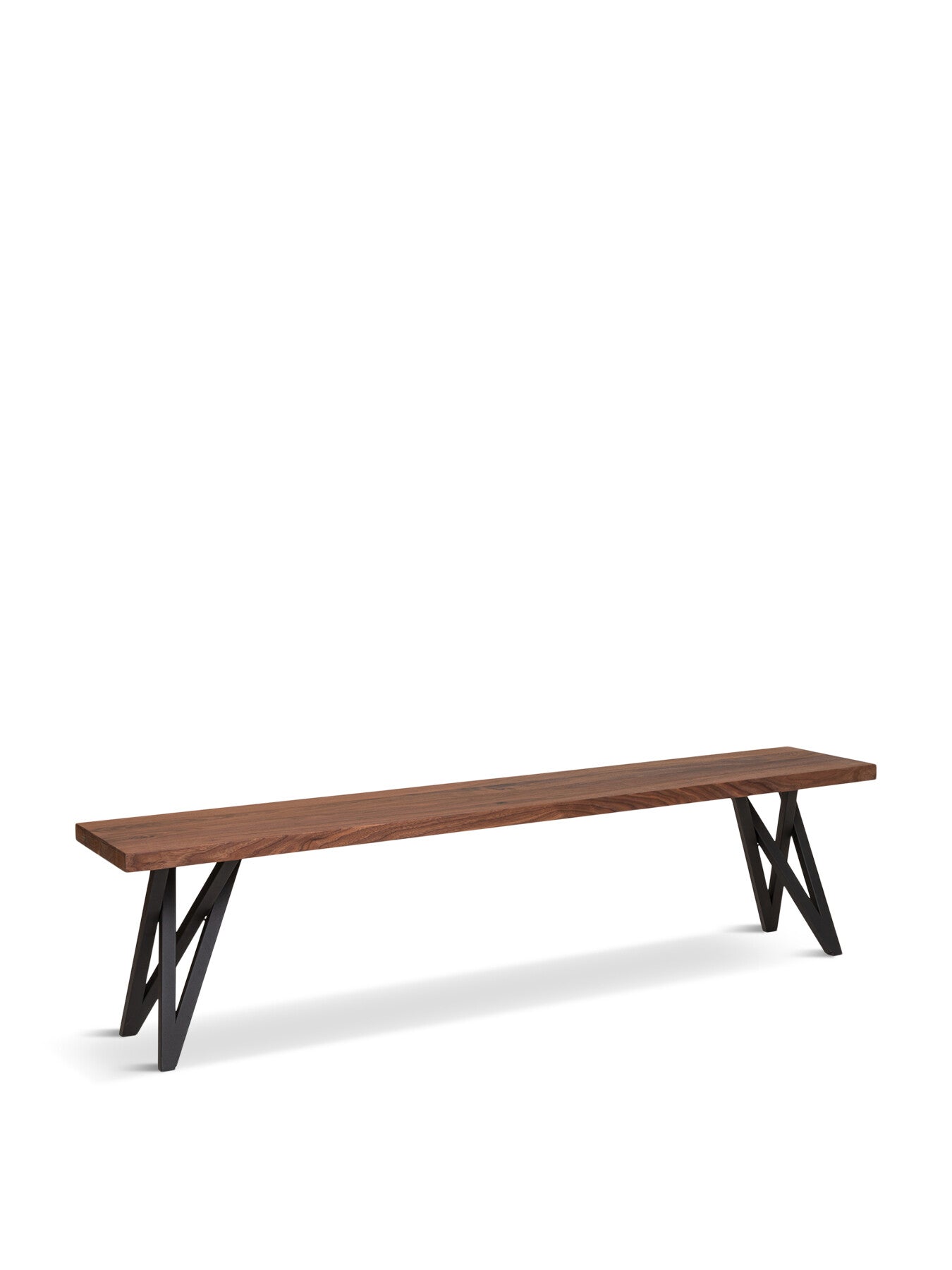 Vienna Bench Walnut Straight Edge