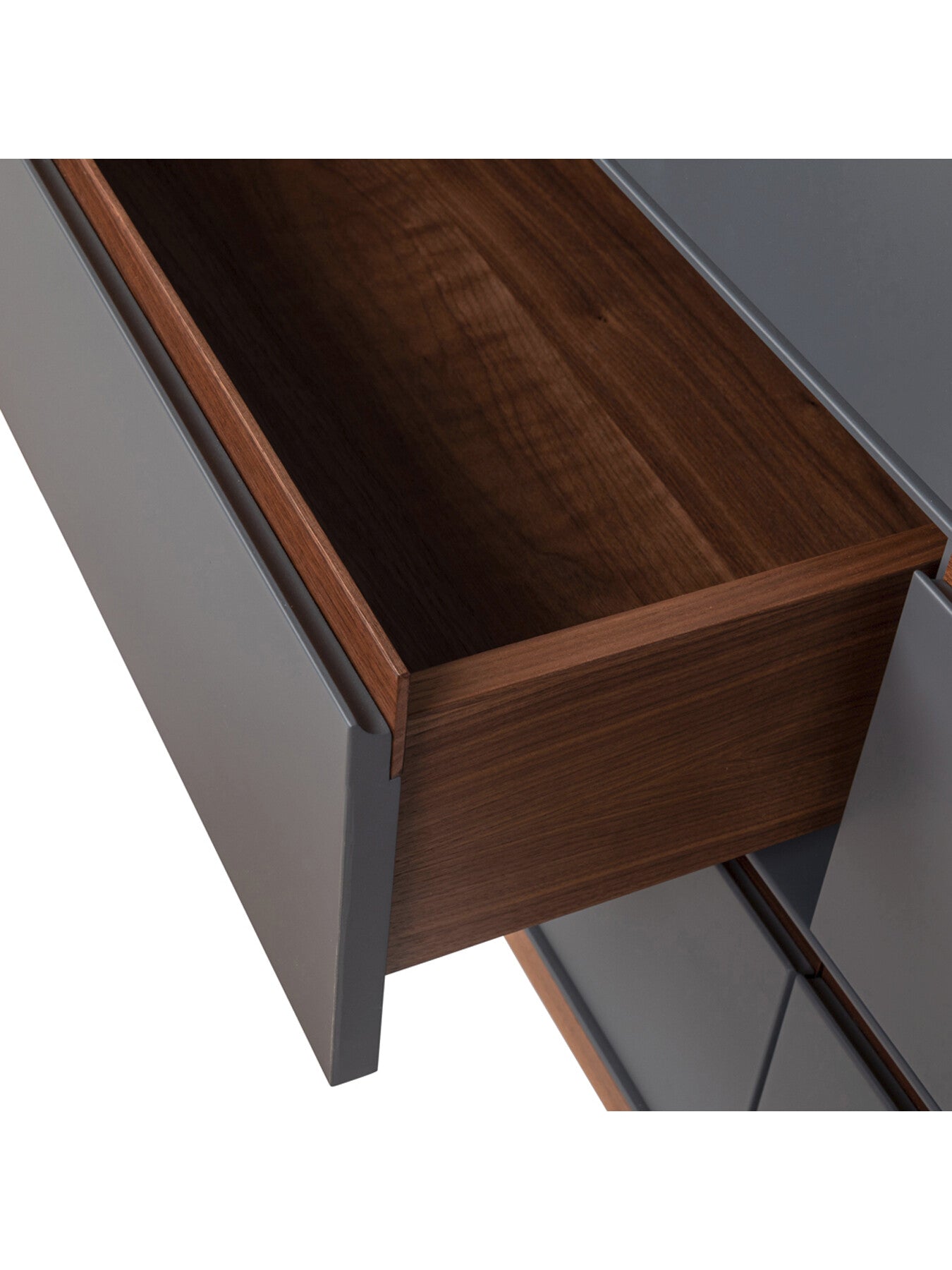 Lars Triple Wardrobe Grey/ Walnut