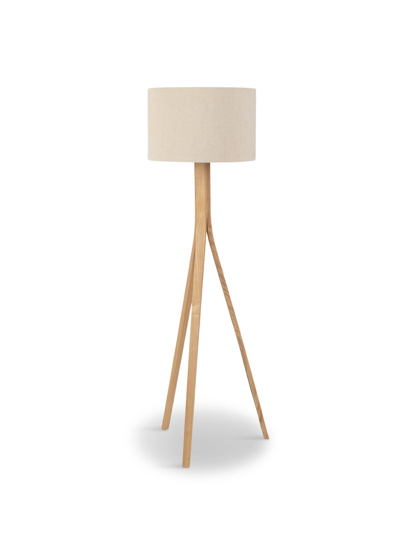 Baxter Wooden Floor Lamp with Shade