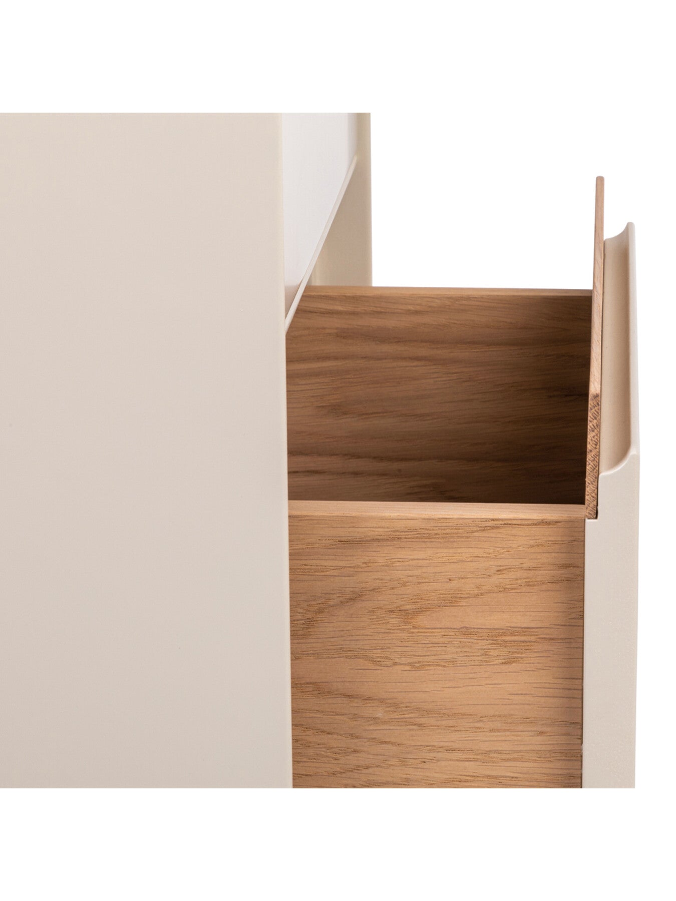 Lars Bedside Table Cashmere and Oak