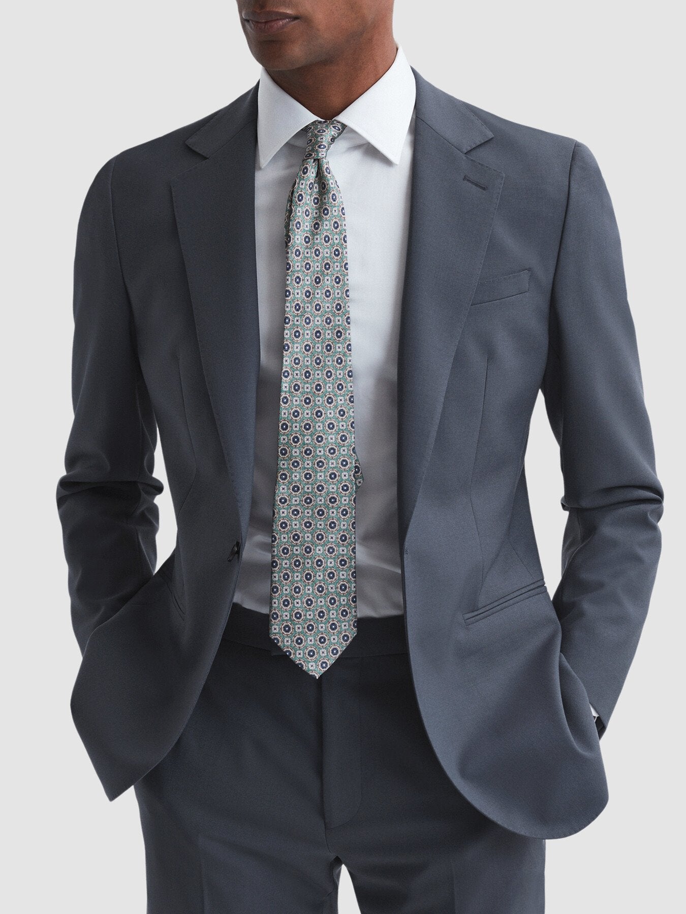 Fine Single Breasted Wool Blazer