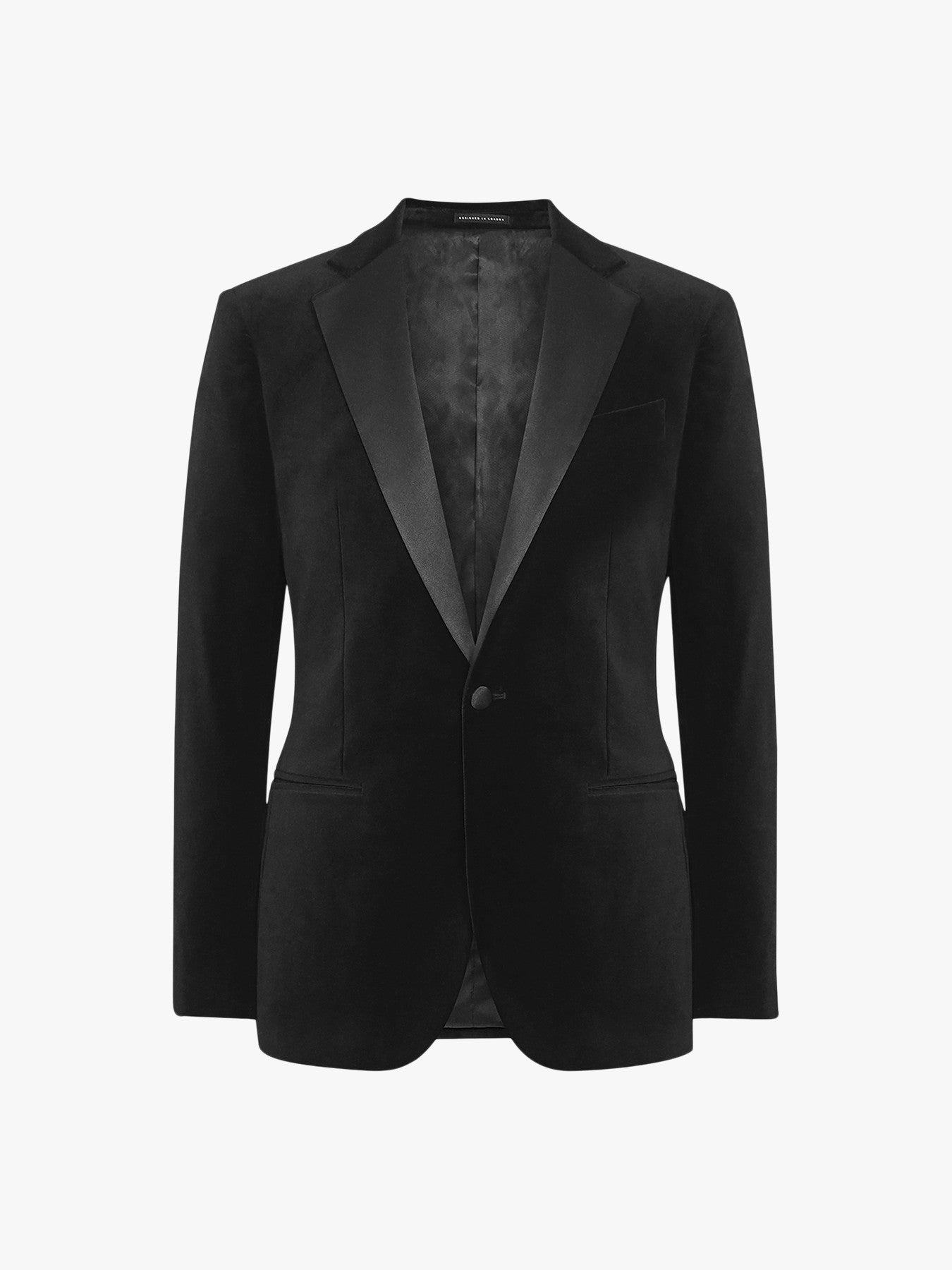 Ace Modern Fit Single Breasted Velvet Blazer