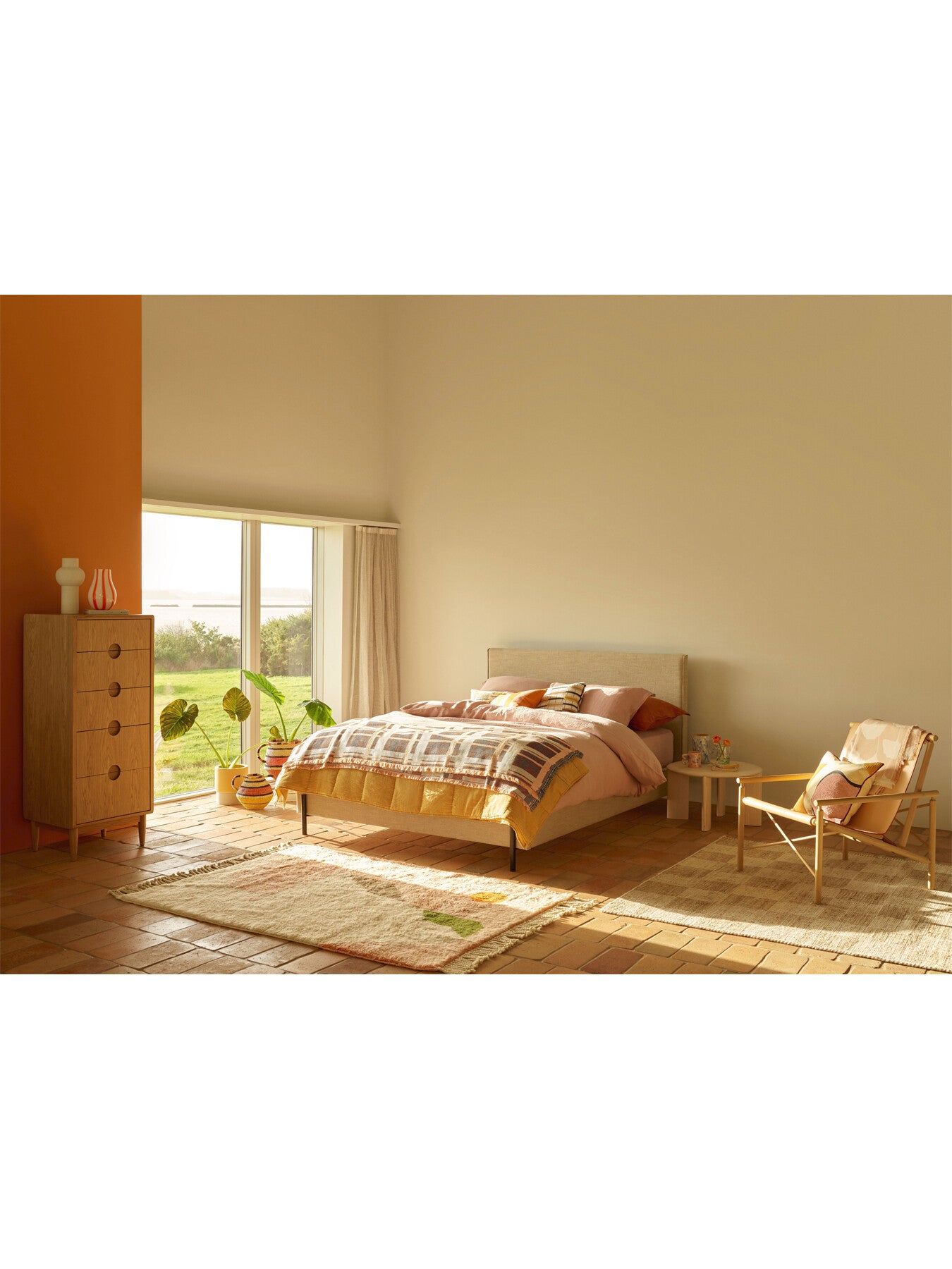 Amira 5 Drawer Tall Chest Oak