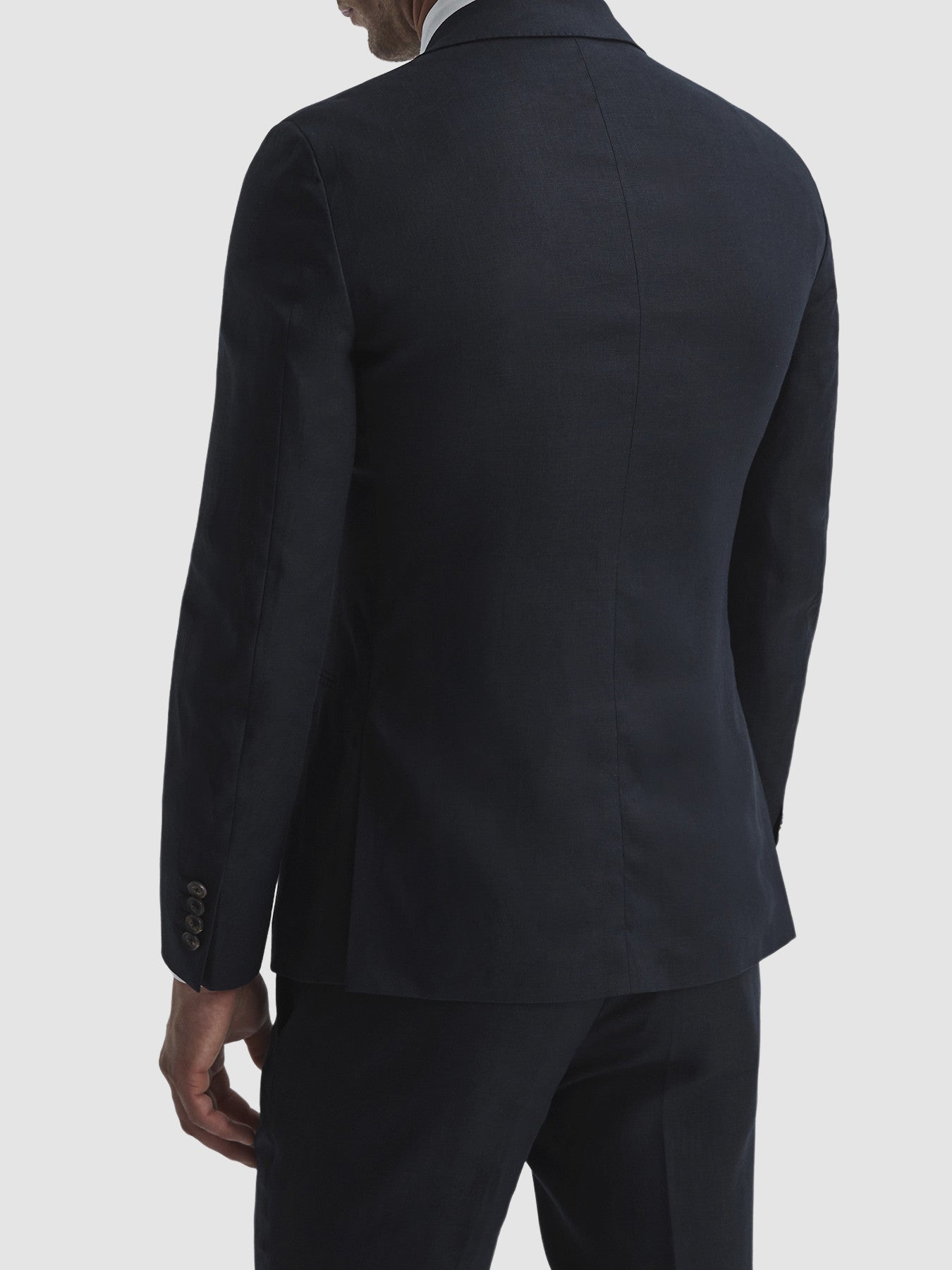 Kin Slim Fit Single Breasted Linen Blazer