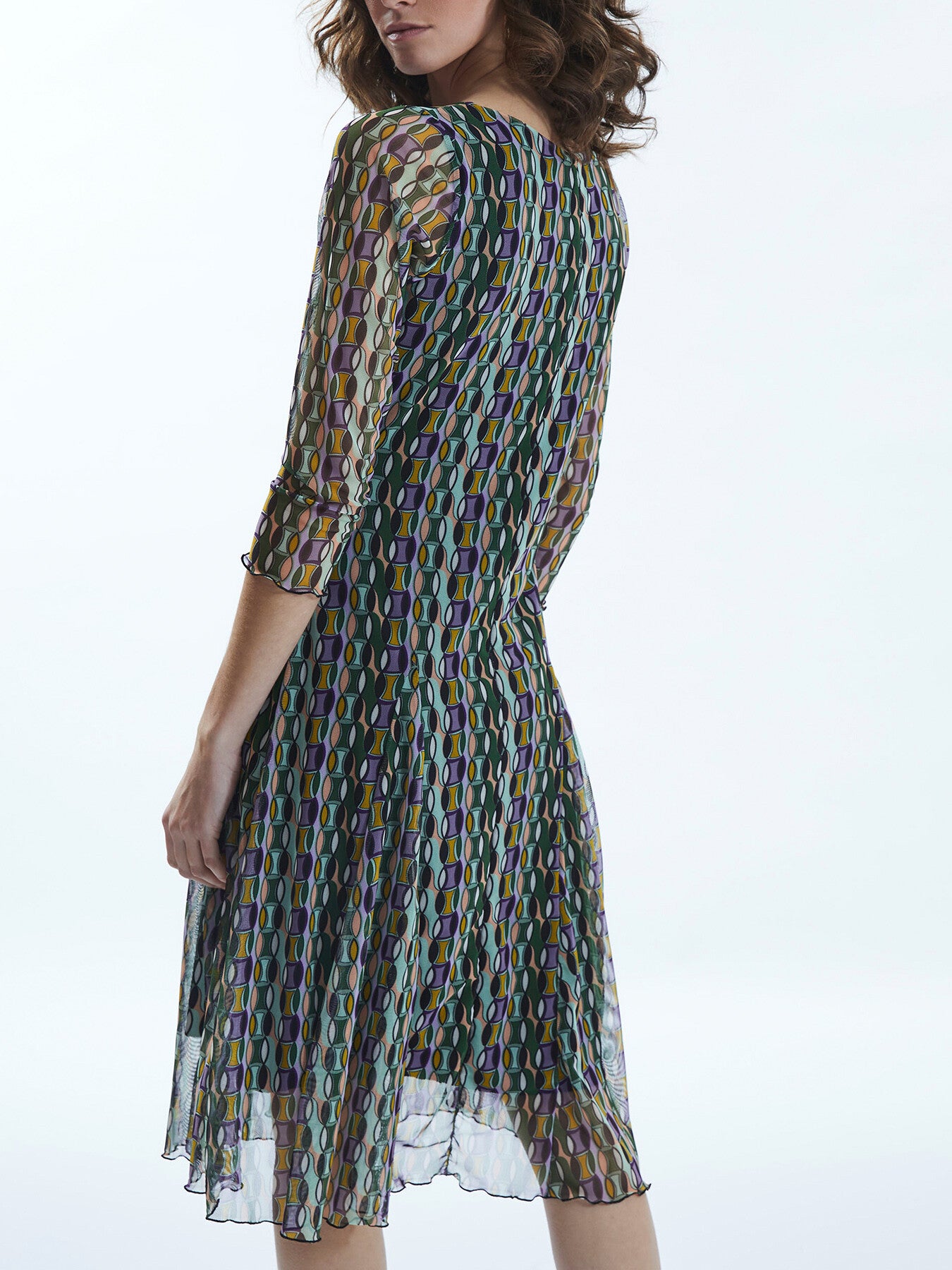 Sheer Sleeve Boho Dress