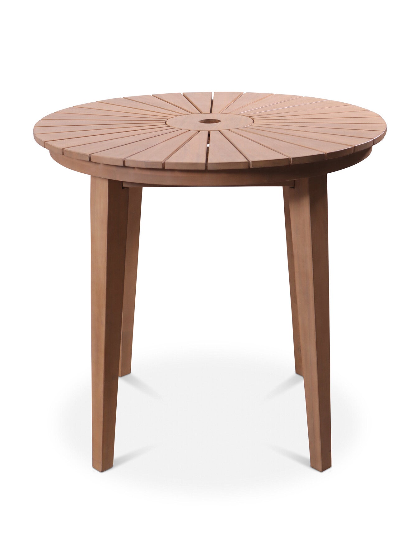 Roma Bistro Dining Set with Rope Stacking Chairs Nat