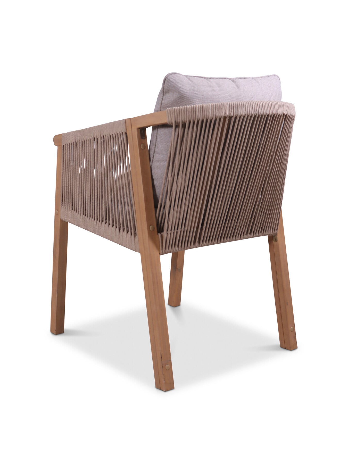 Roma Bistro Dining Set with Deluxe Dining Chairs Nat