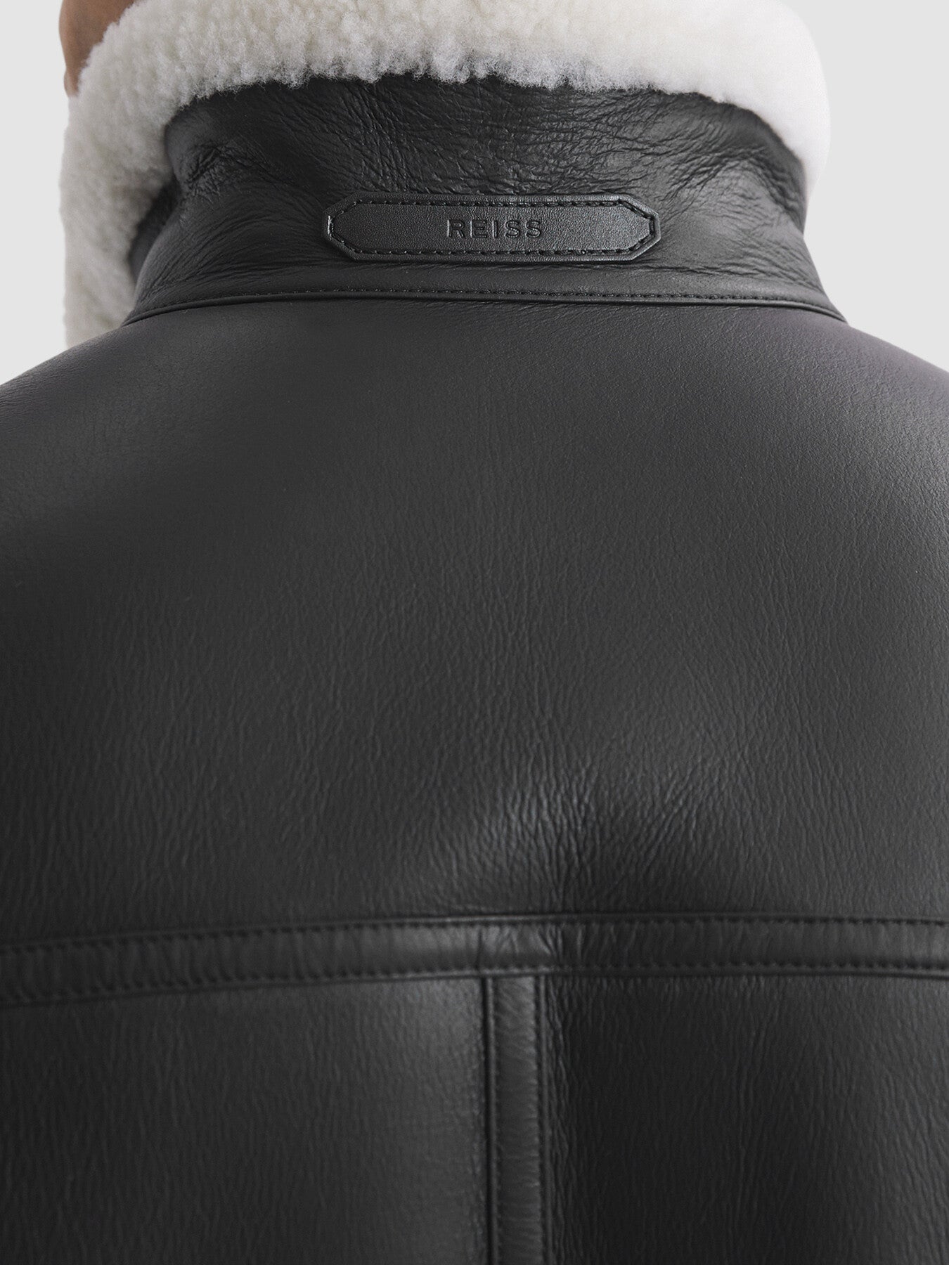 BlackBrankos Leather Sheepskin Jacket