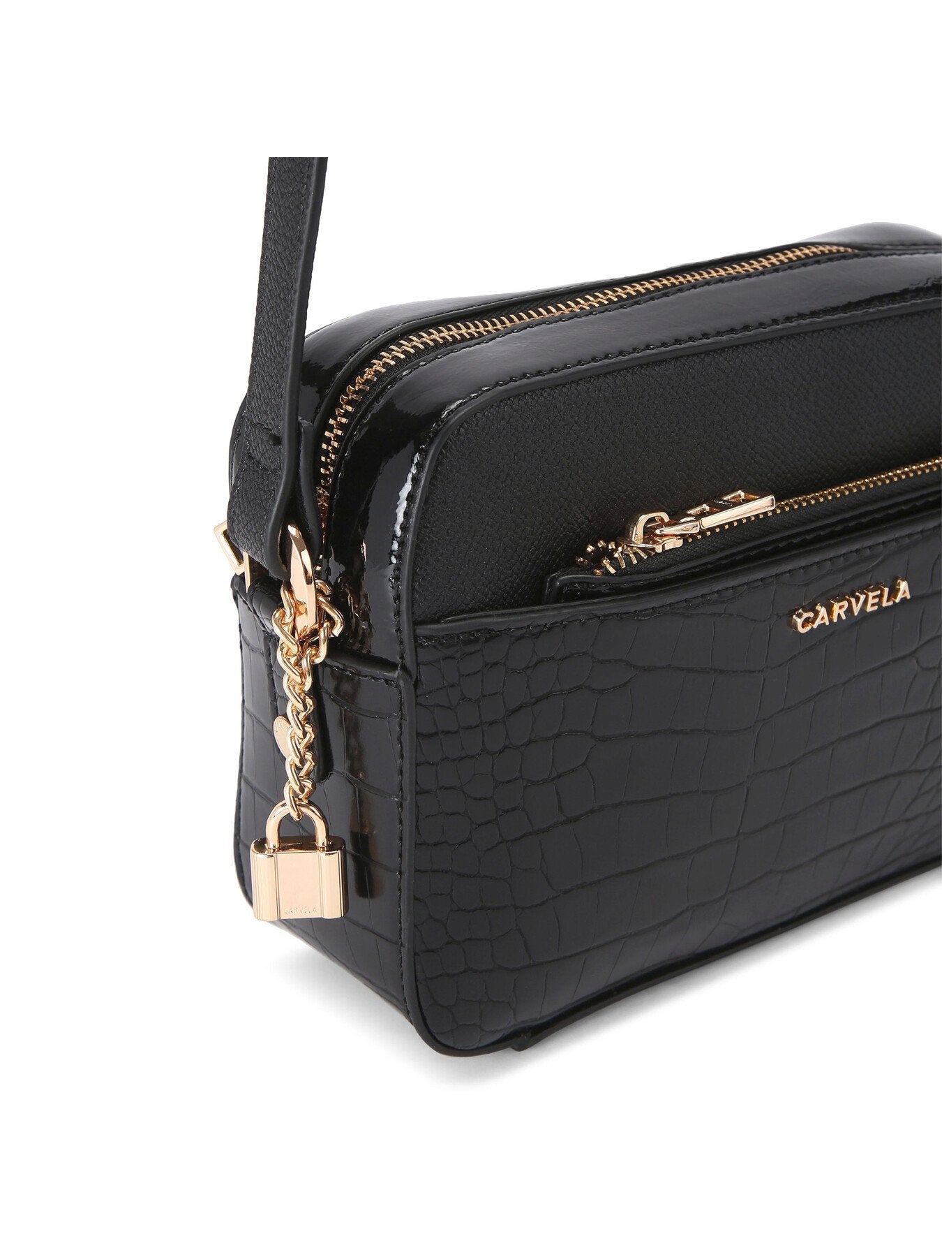Latte Camera Cross Body Bag