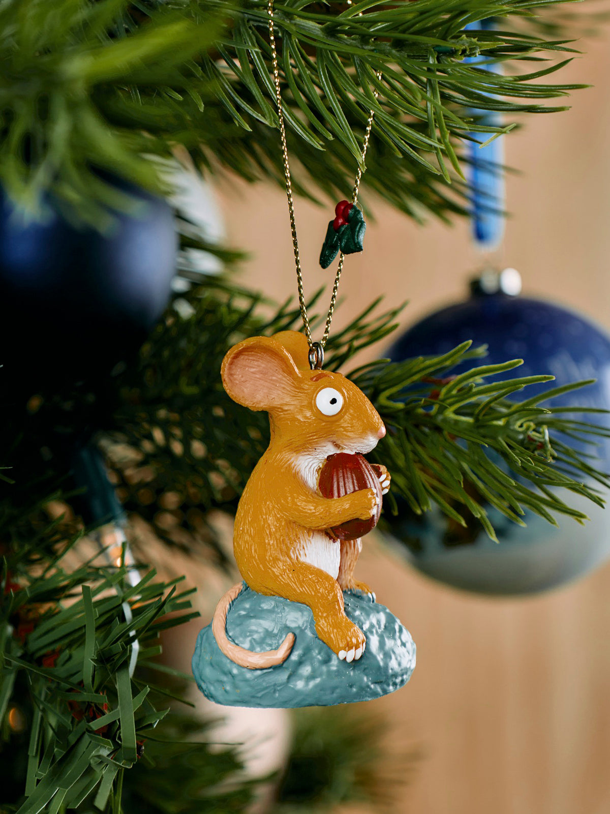 The Gruffalo Mouse With Nut Christmas Decoration