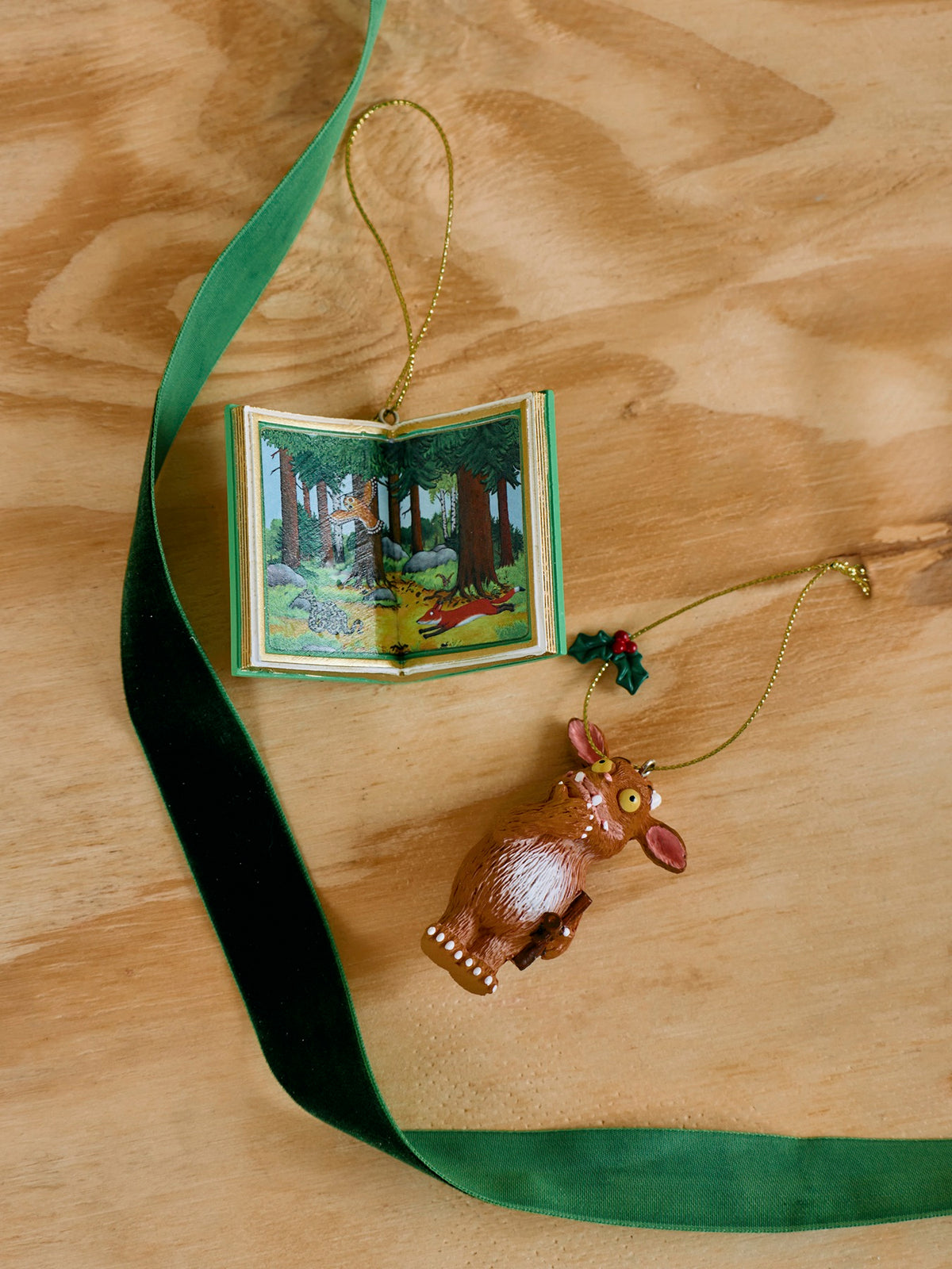 The Gruffalo Open Book Christmas Decoration 7cm