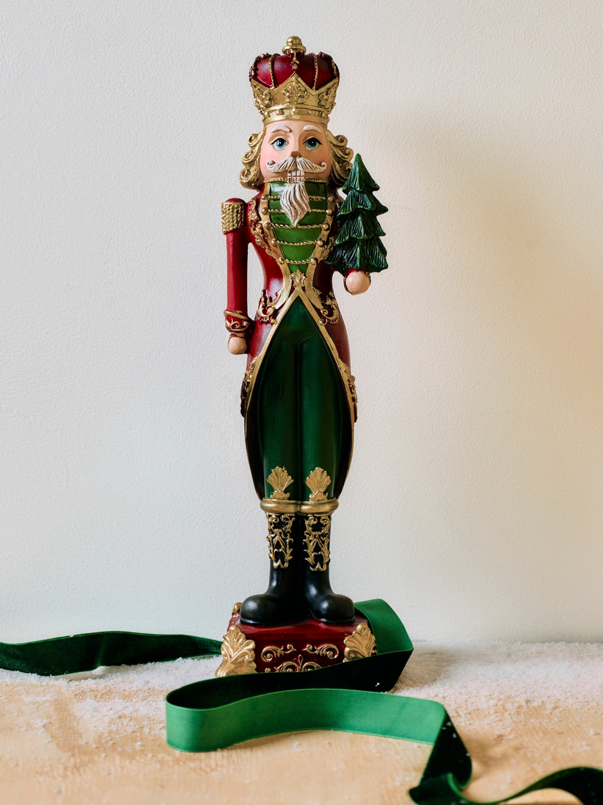 Nutcracker With Tree Christmas Ornament 41cm