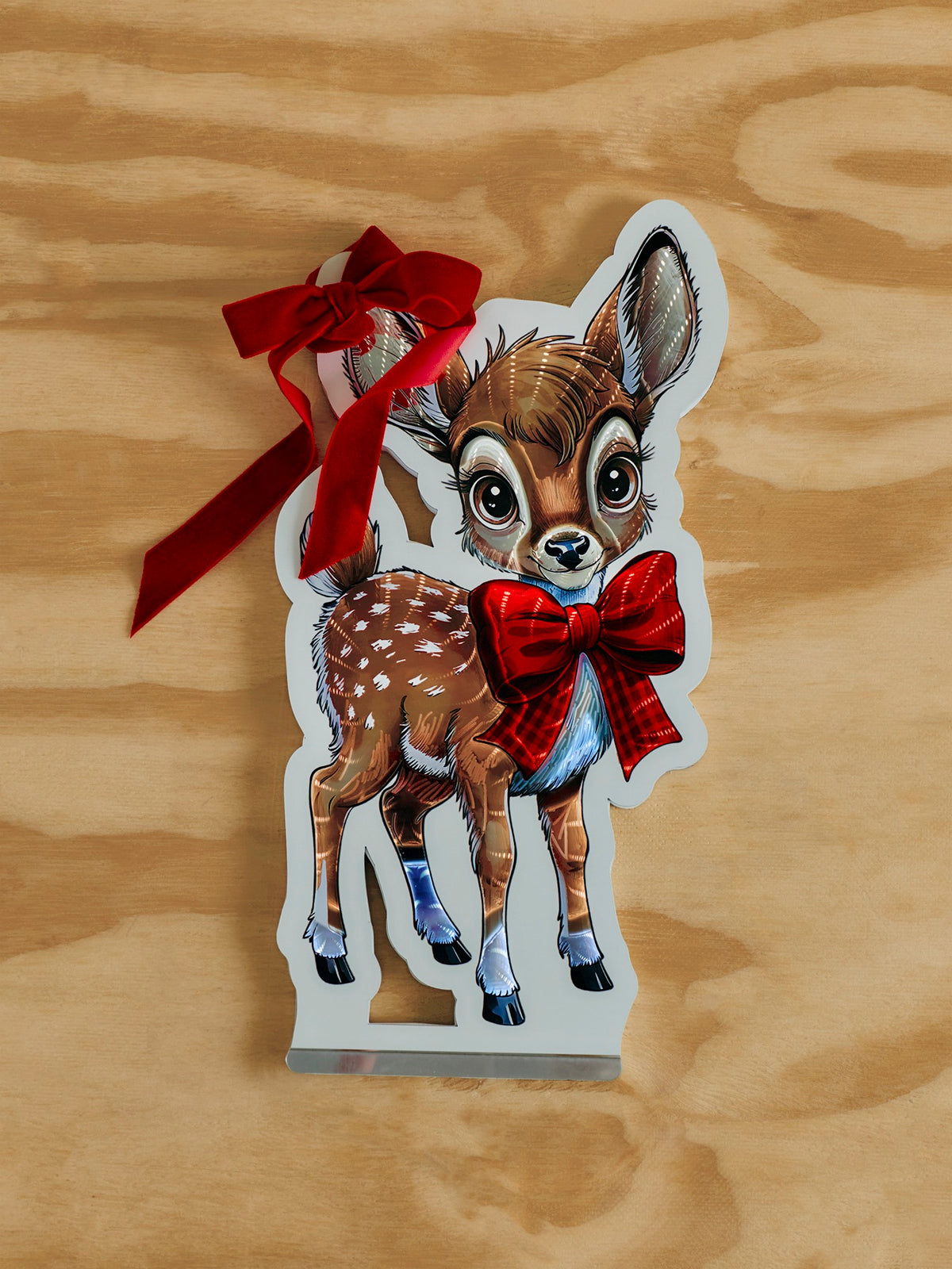 Infinity Reindeer With Bow Light 40cm - Multi