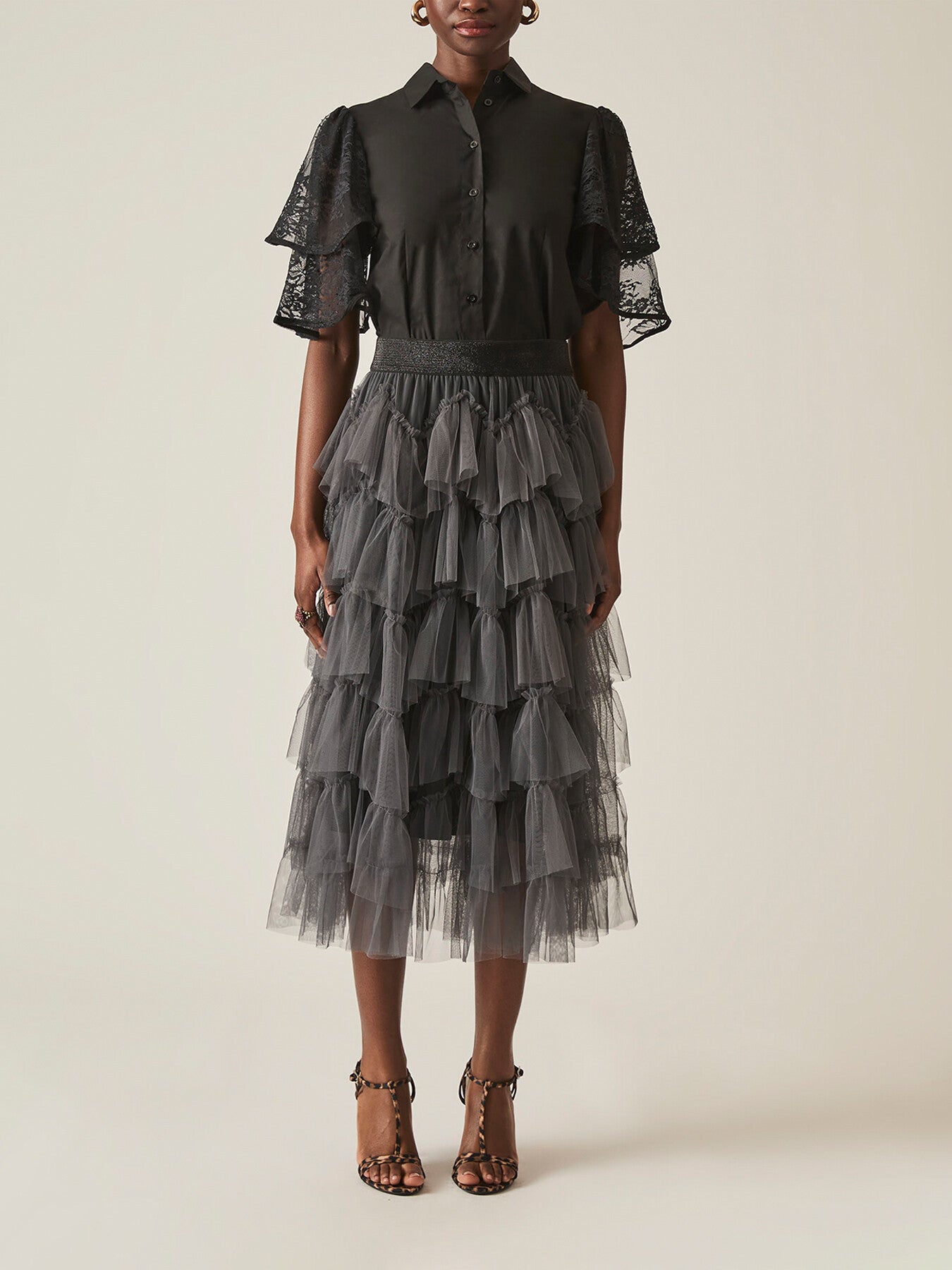 Organza Ruffle Skirt